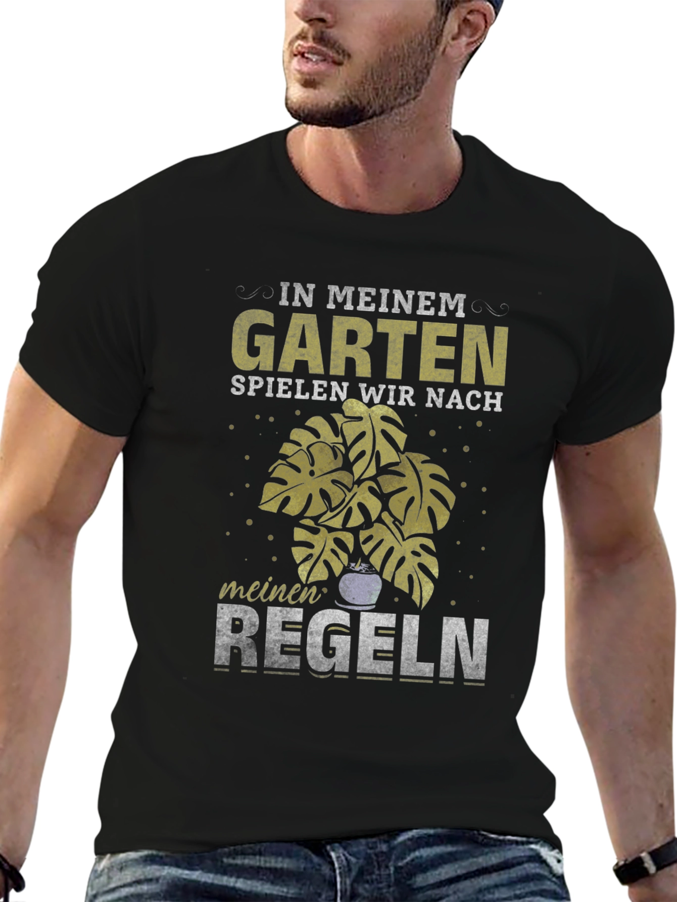 Garten Regeln T-Shirt: Garden Rules German Text