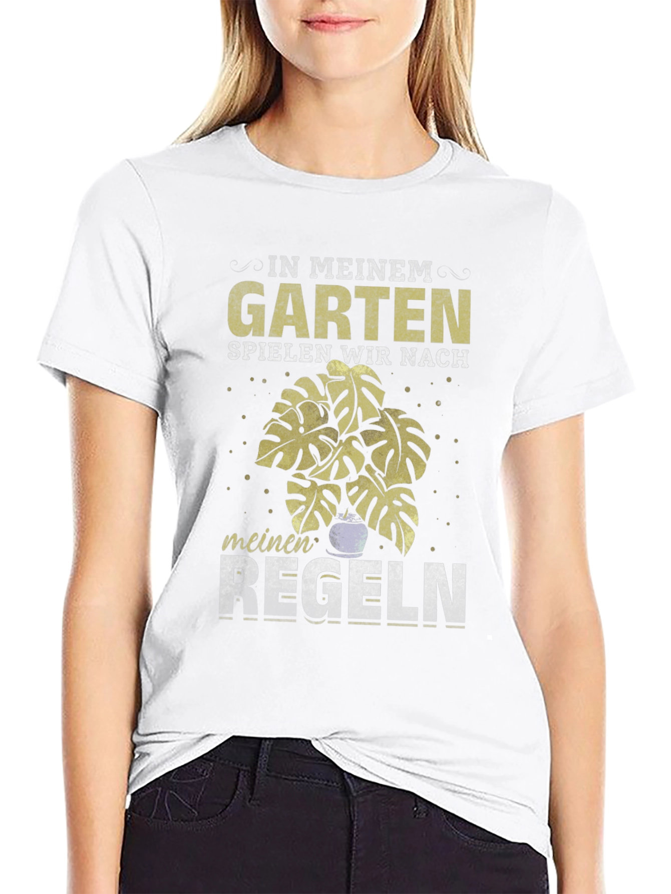 Garten Regeln T-Shirt: Garden Rules German Text