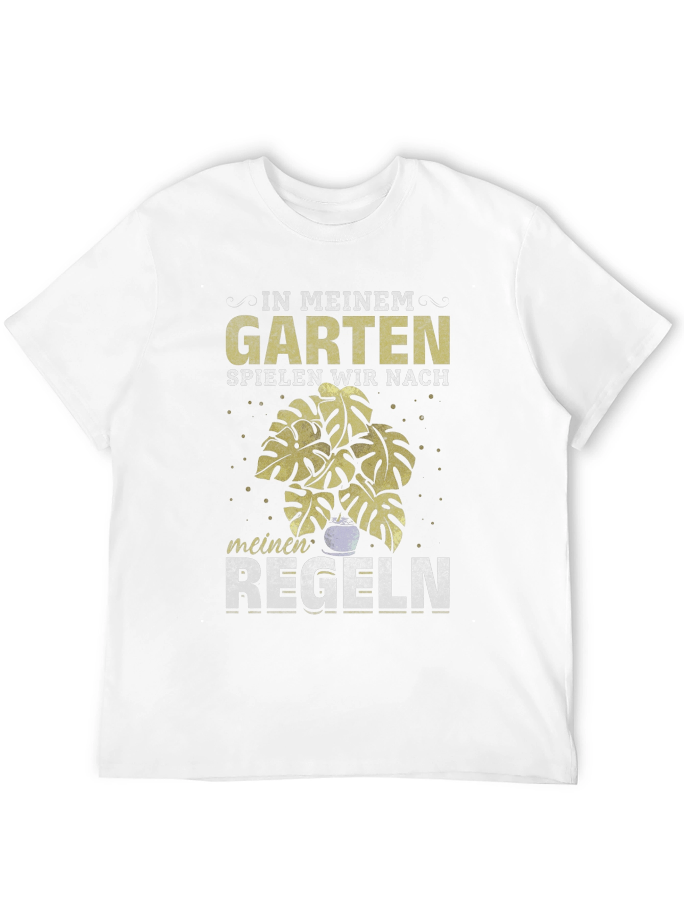 Garten Regeln T-Shirt: Garden Rules German Text