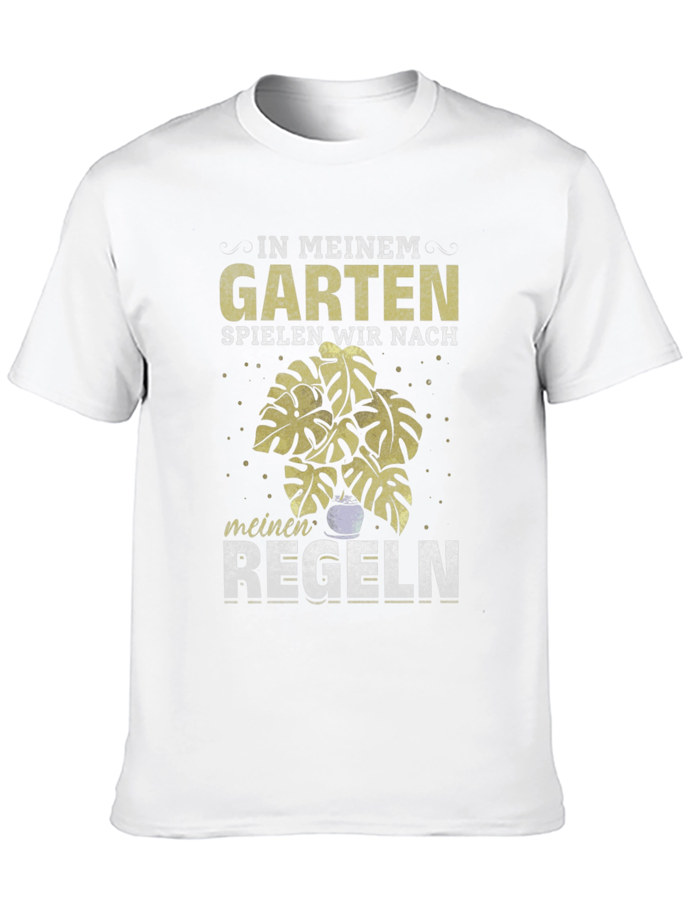 Garten Regeln T-Shirt: Garden Rules German Text