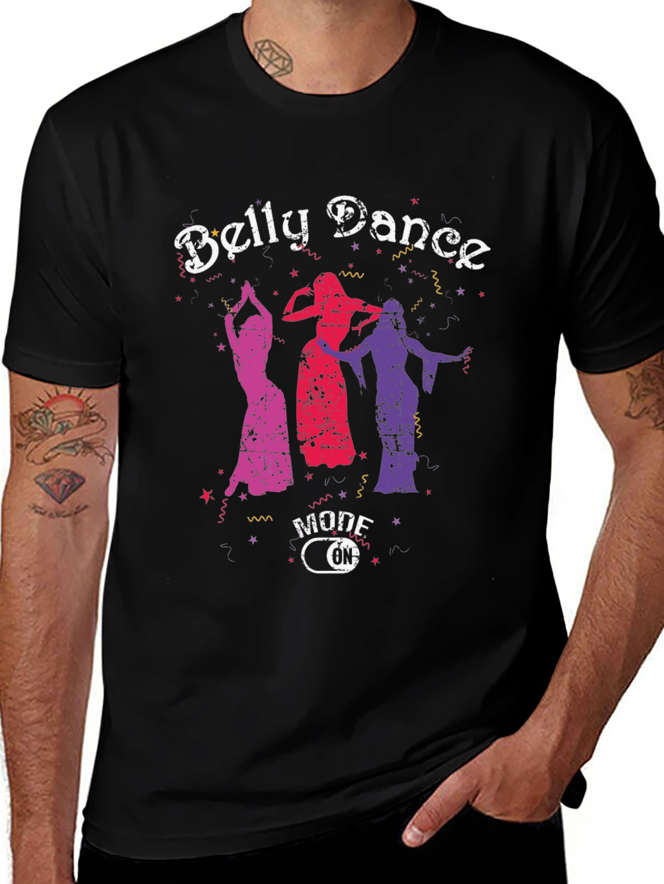 Belly Dance Mode On T-Shirt - Unique Graphic Tee