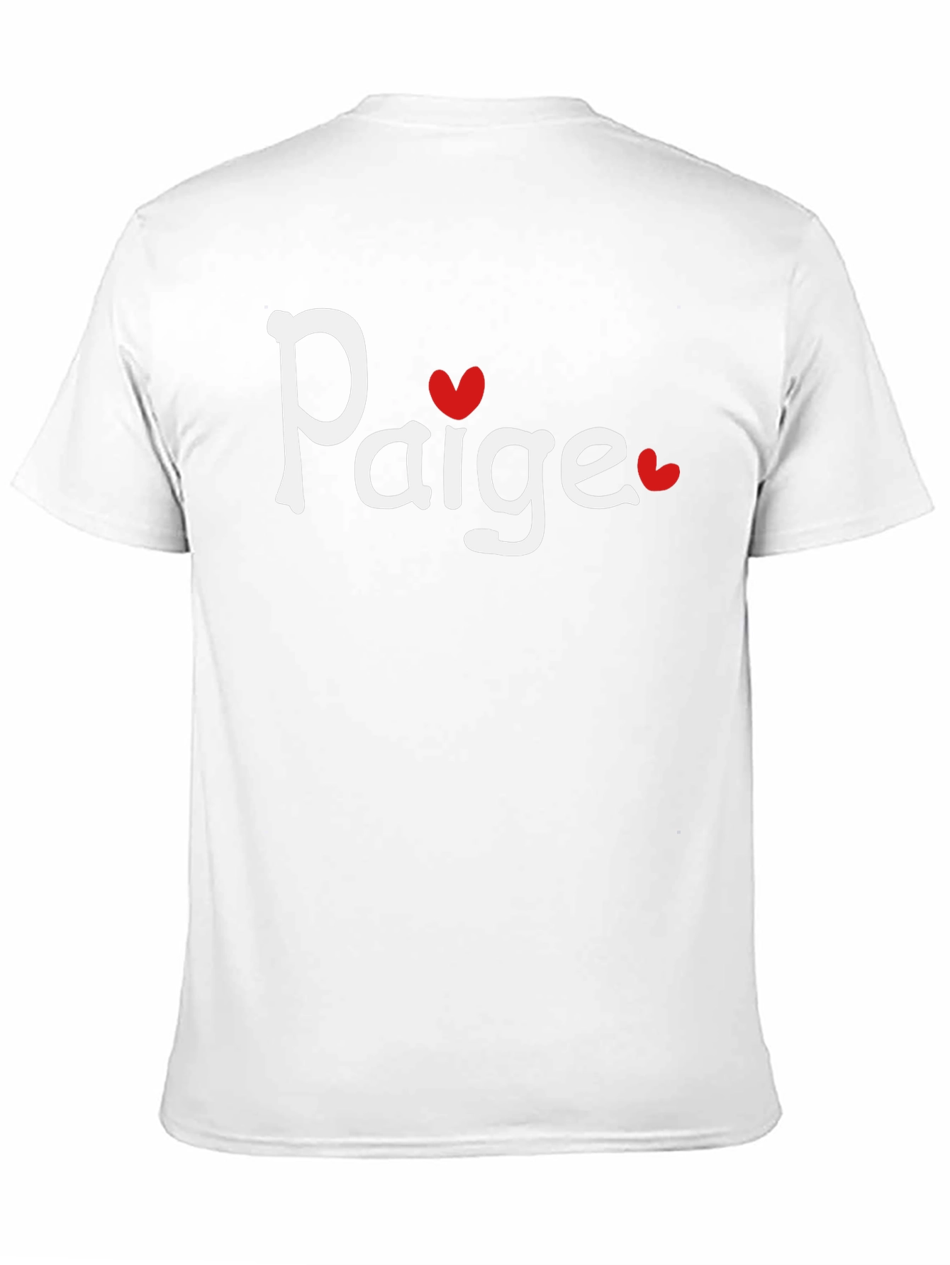 Paige Heart Tee - Black Cotton Graphic T-Shirt