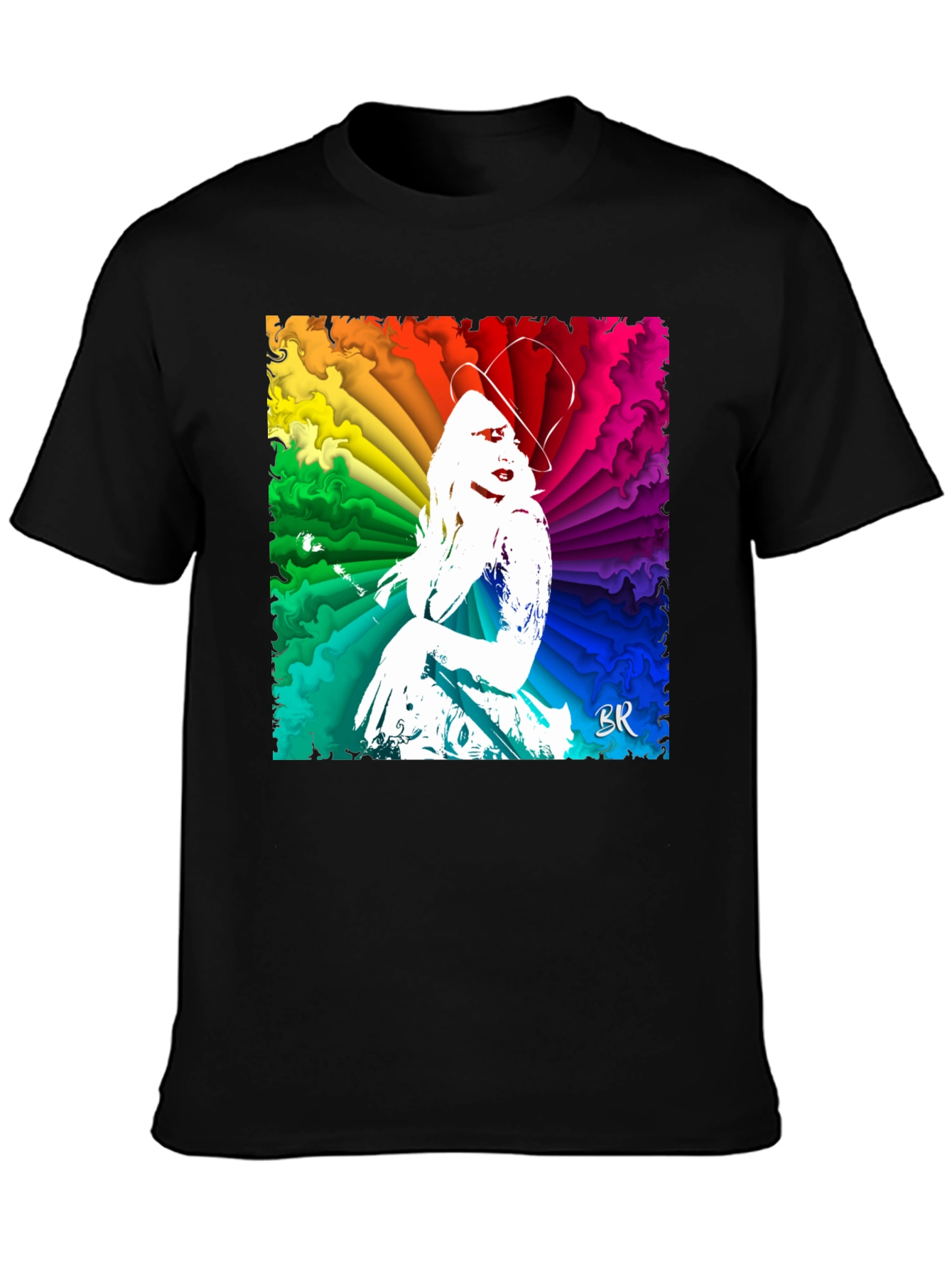 Vibrant Rainbow Woman Graphic T-Shirt