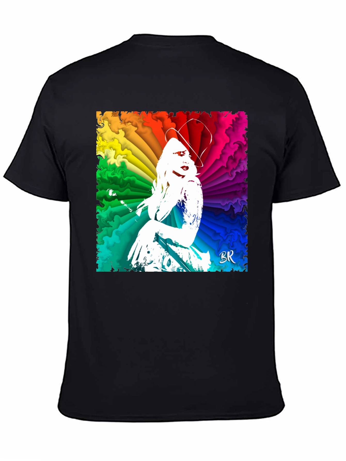 Vibrant Rainbow Woman Graphic T-Shirt