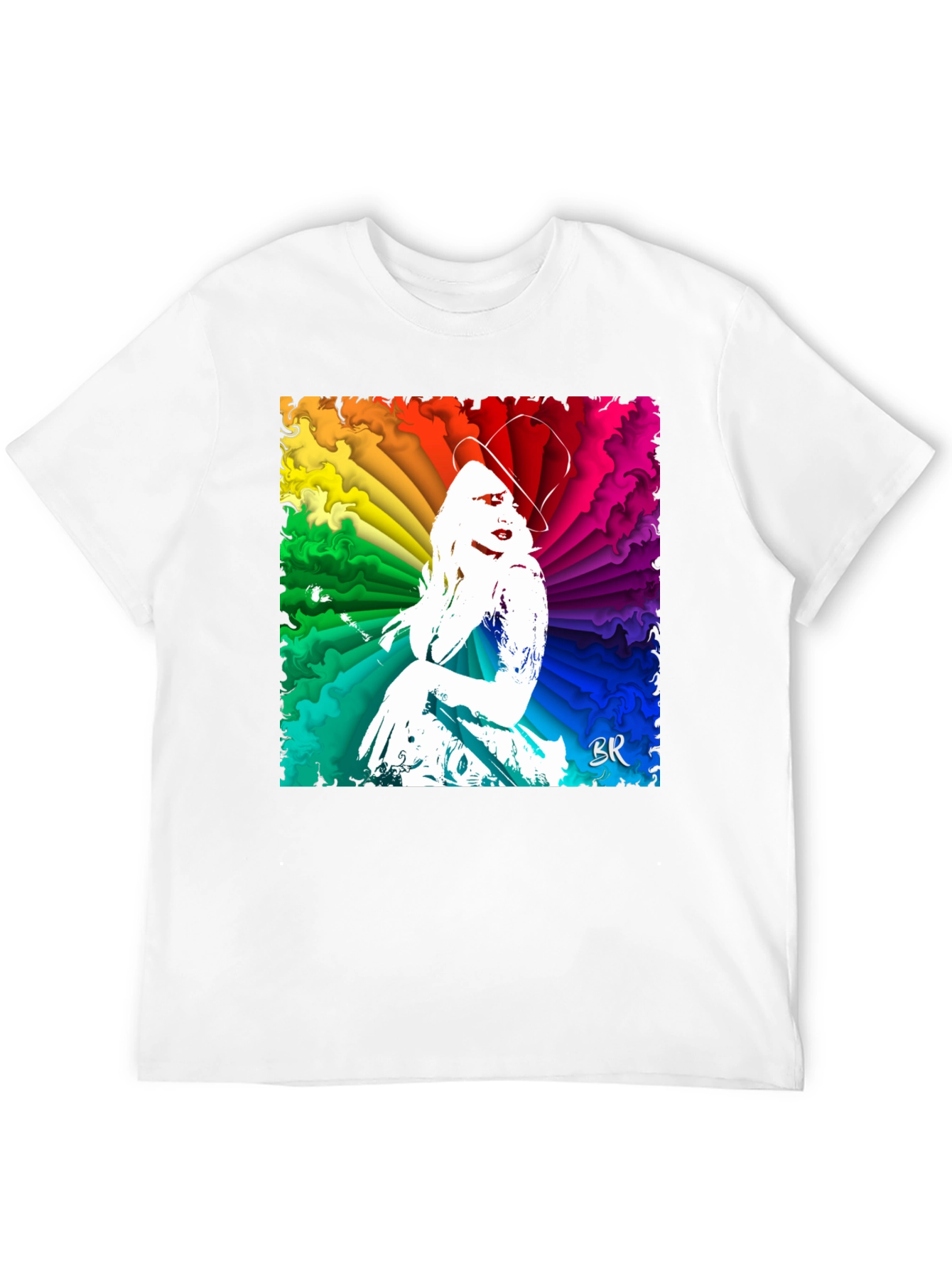 Vibrant Rainbow Woman Graphic T-Shirt