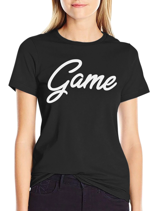 Game Graphic Tee - Black Crew Neck
