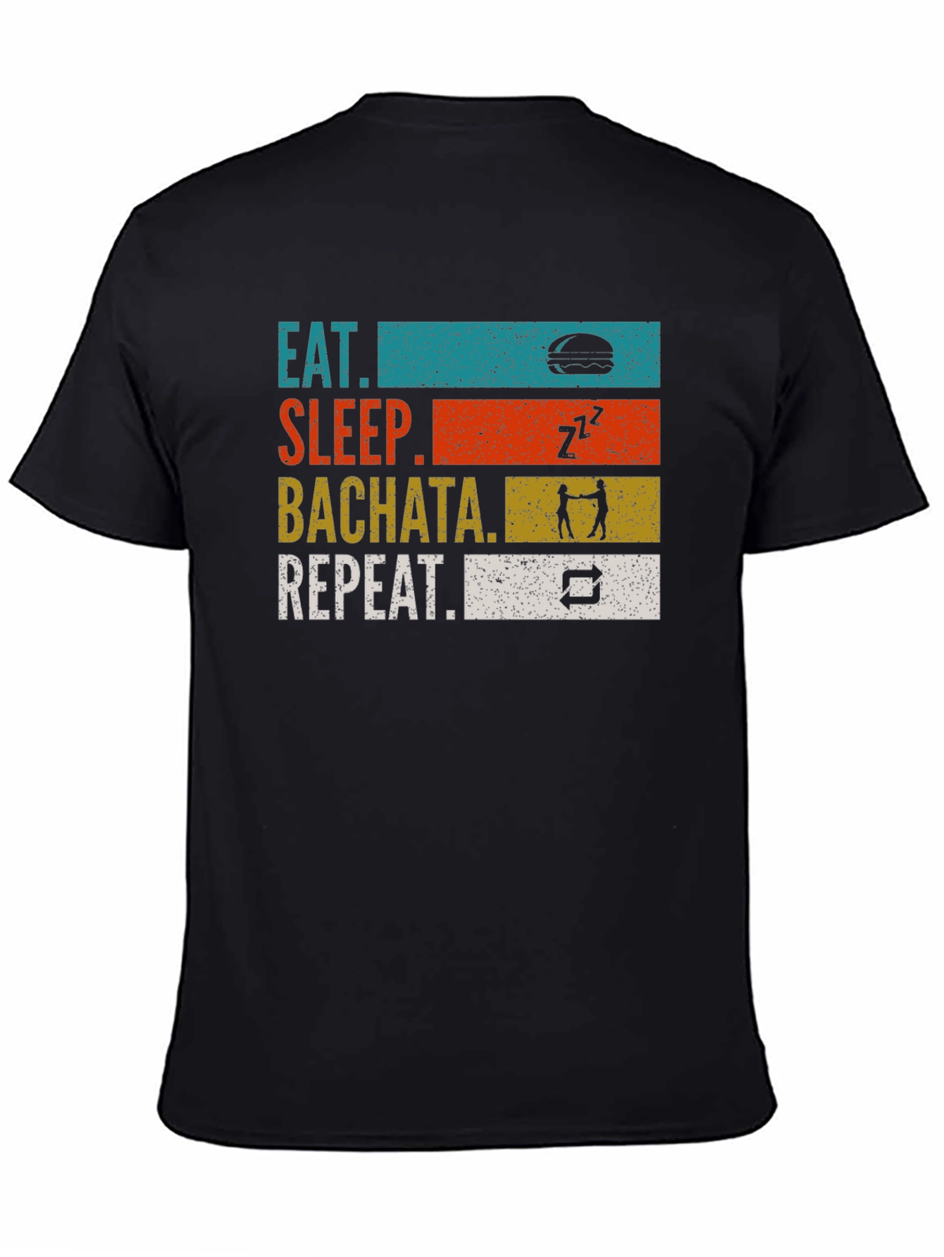 Eat Sleep Bachata Repeat Graphic T-Shirt