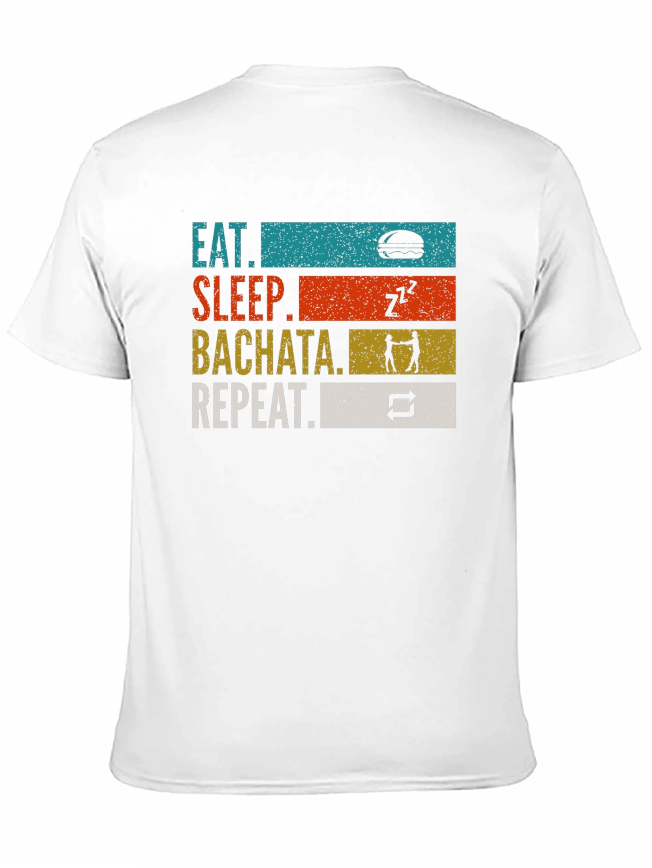 Eat Sleep Bachata Repeat Graphic T-Shirt