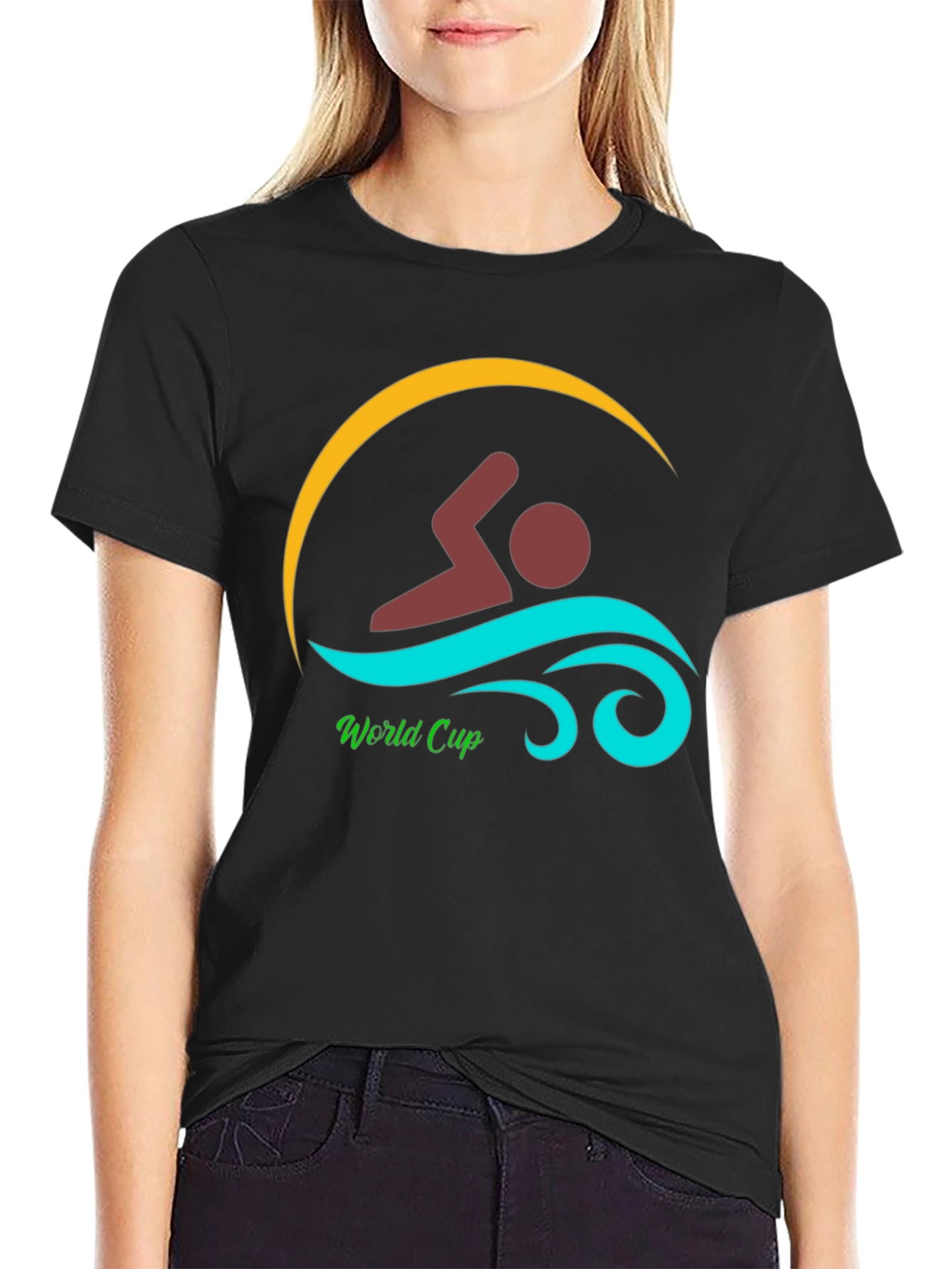 Swimmer World Cup Graphic T-Shirt