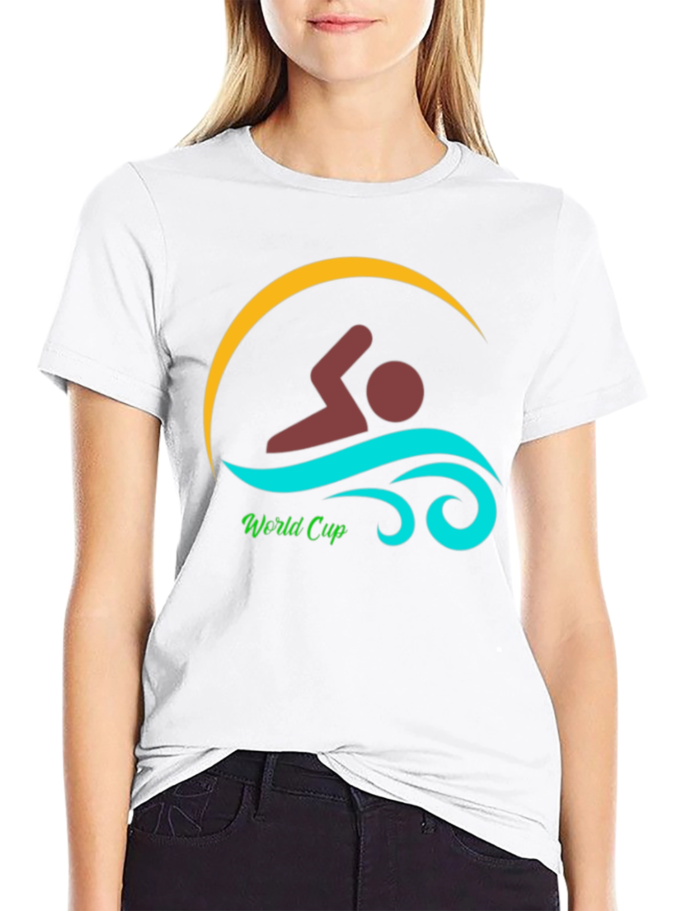 Swimmer World Cup Graphic T-Shirt