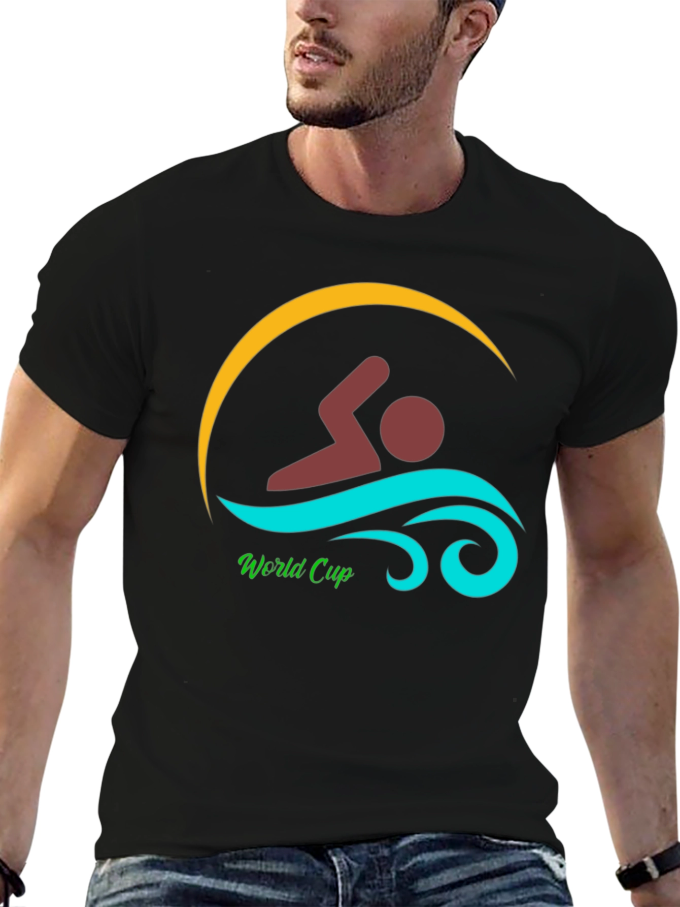 Swimmer World Cup Graphic T-Shirt