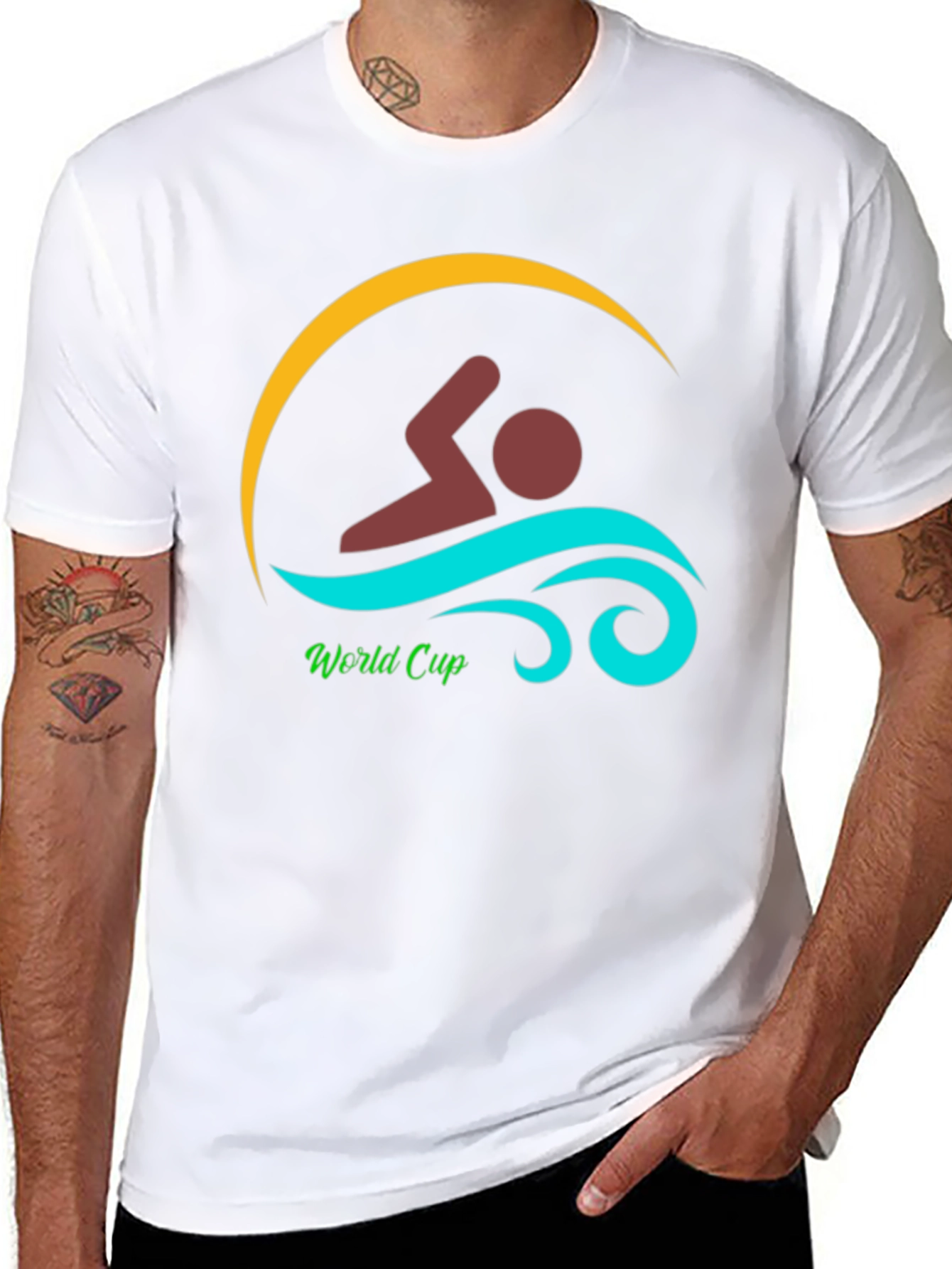 Swimmer World Cup Graphic T-Shirt