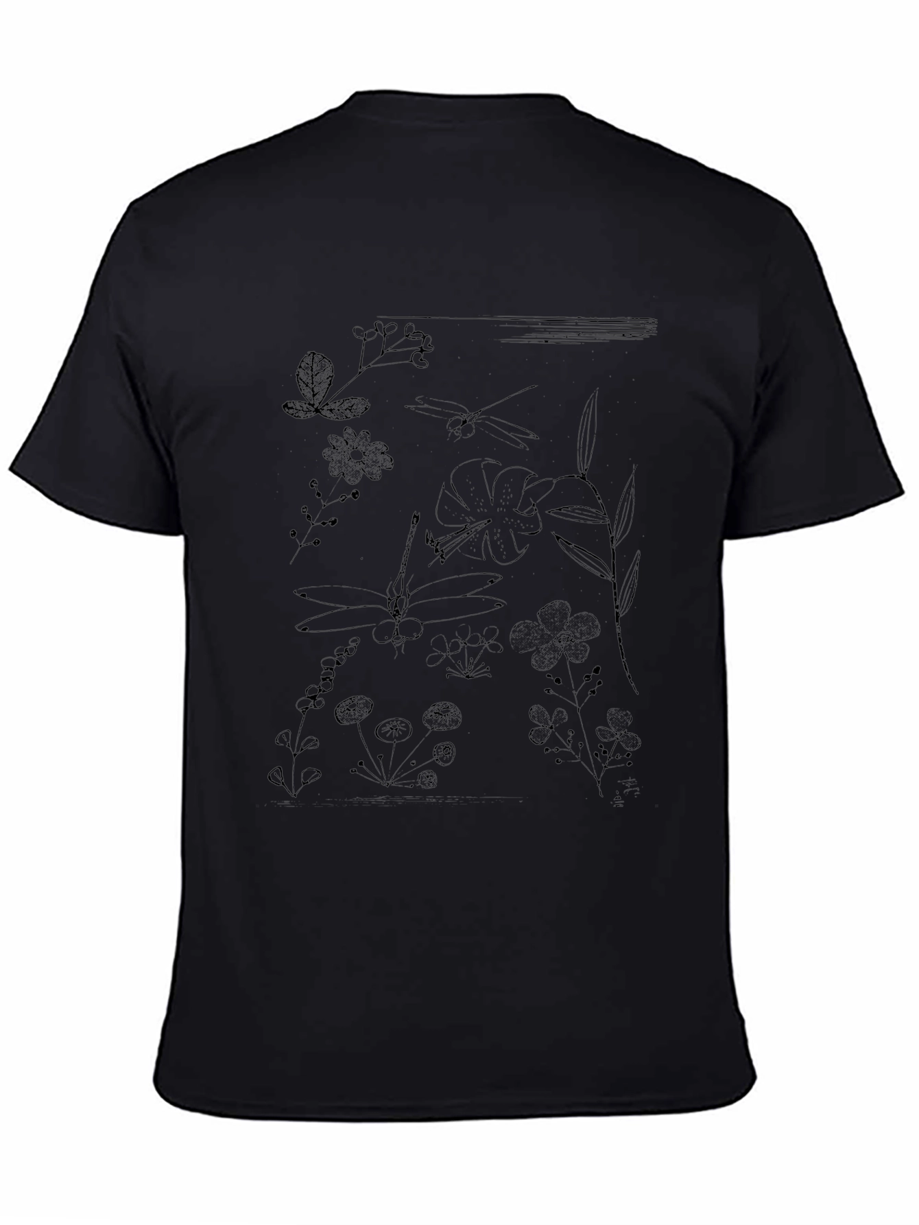 Botanical Print T-Shirt - Nature Inspired