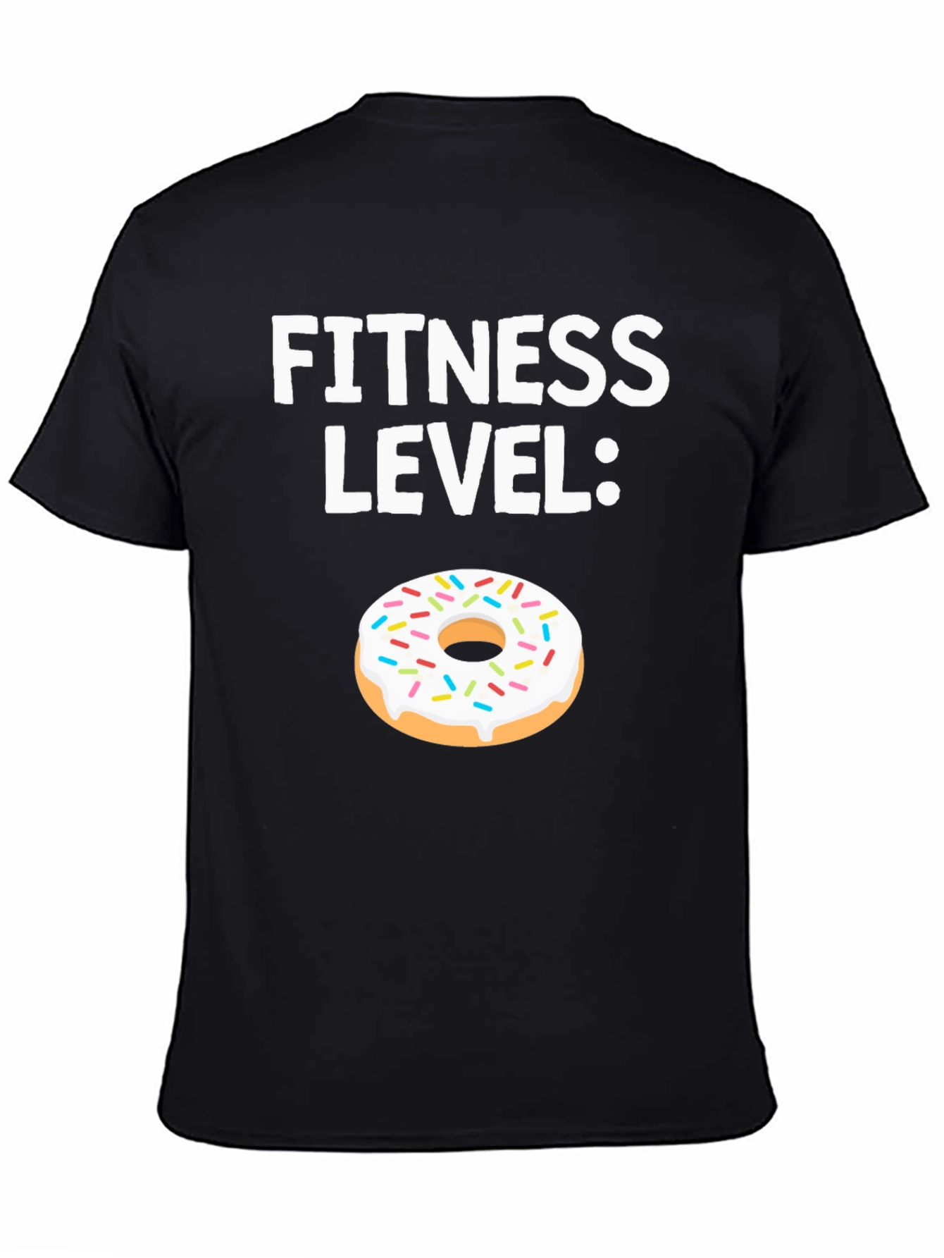 Fitness Level Donut Graphic T-Shirt