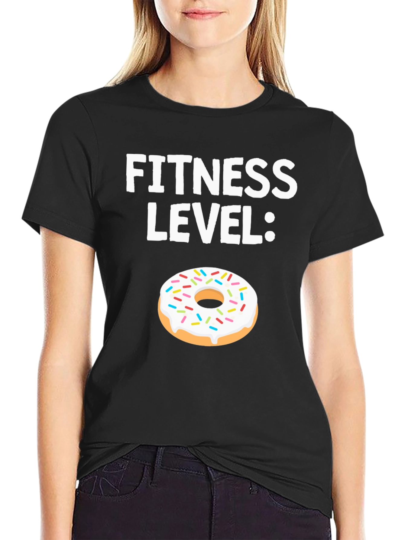 Fitness Level Donut Graphic T-Shirt