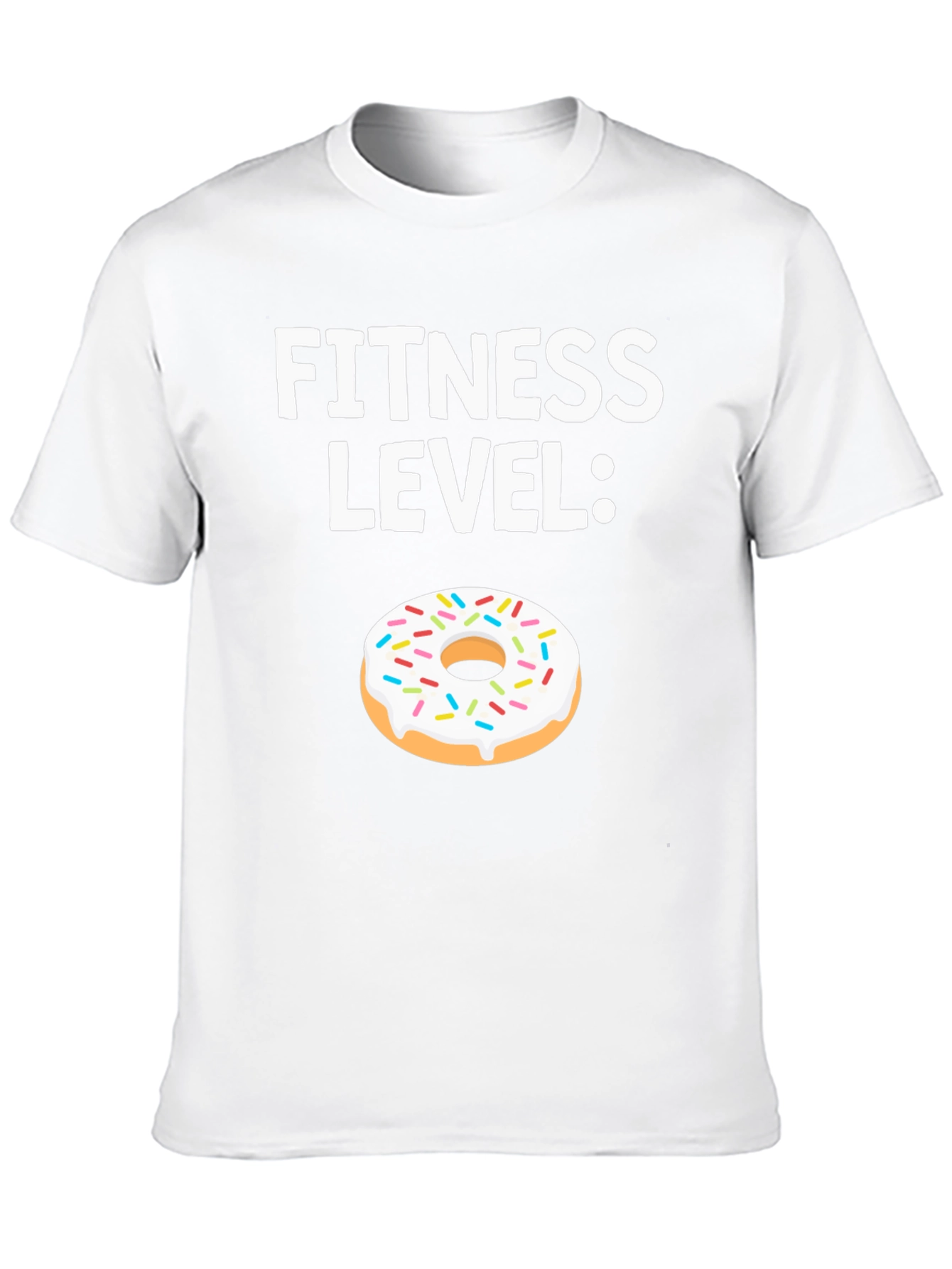 Fitness Level Donut Graphic T-Shirt