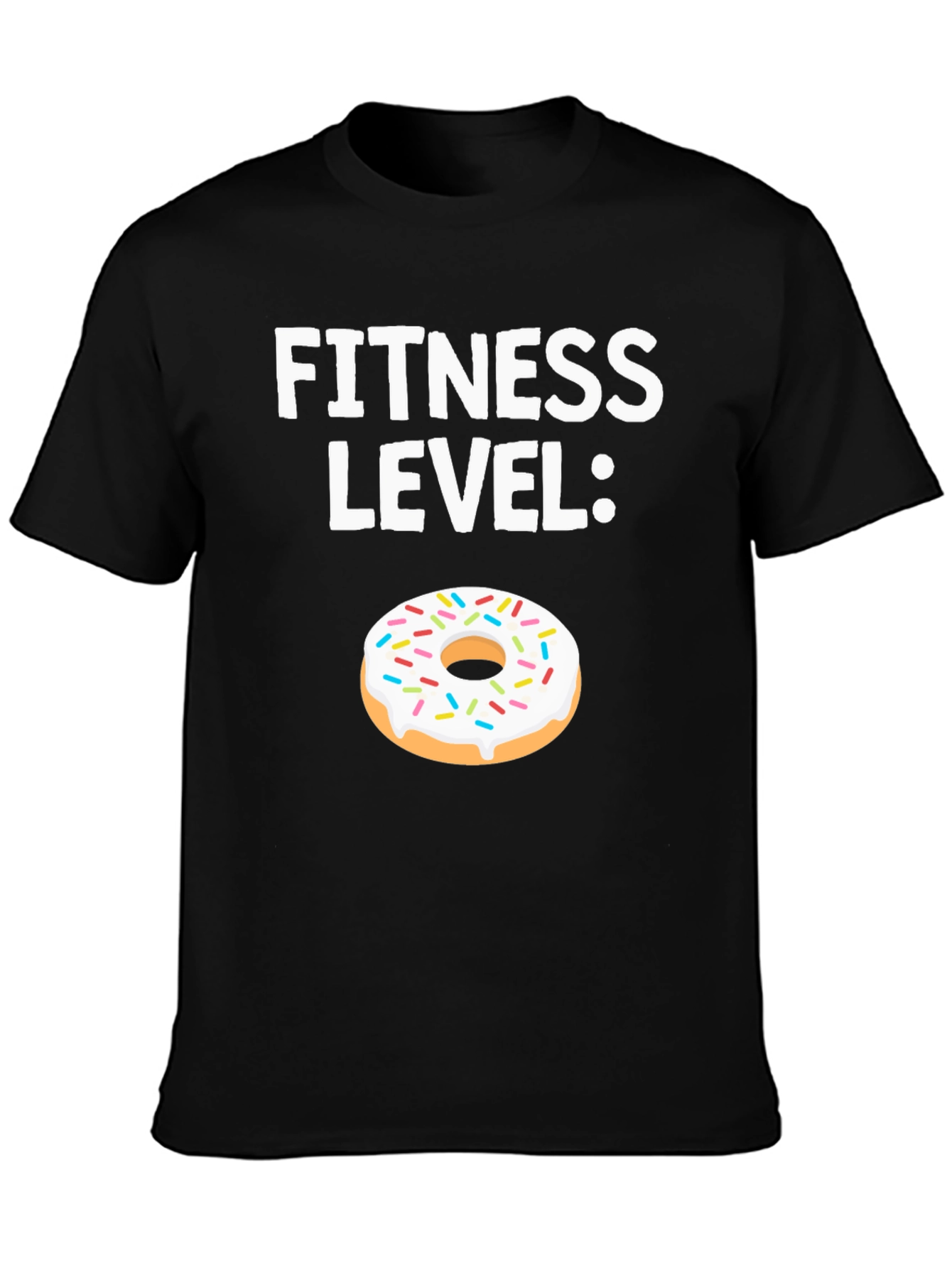 Fitness Level Donut Graphic T-Shirt