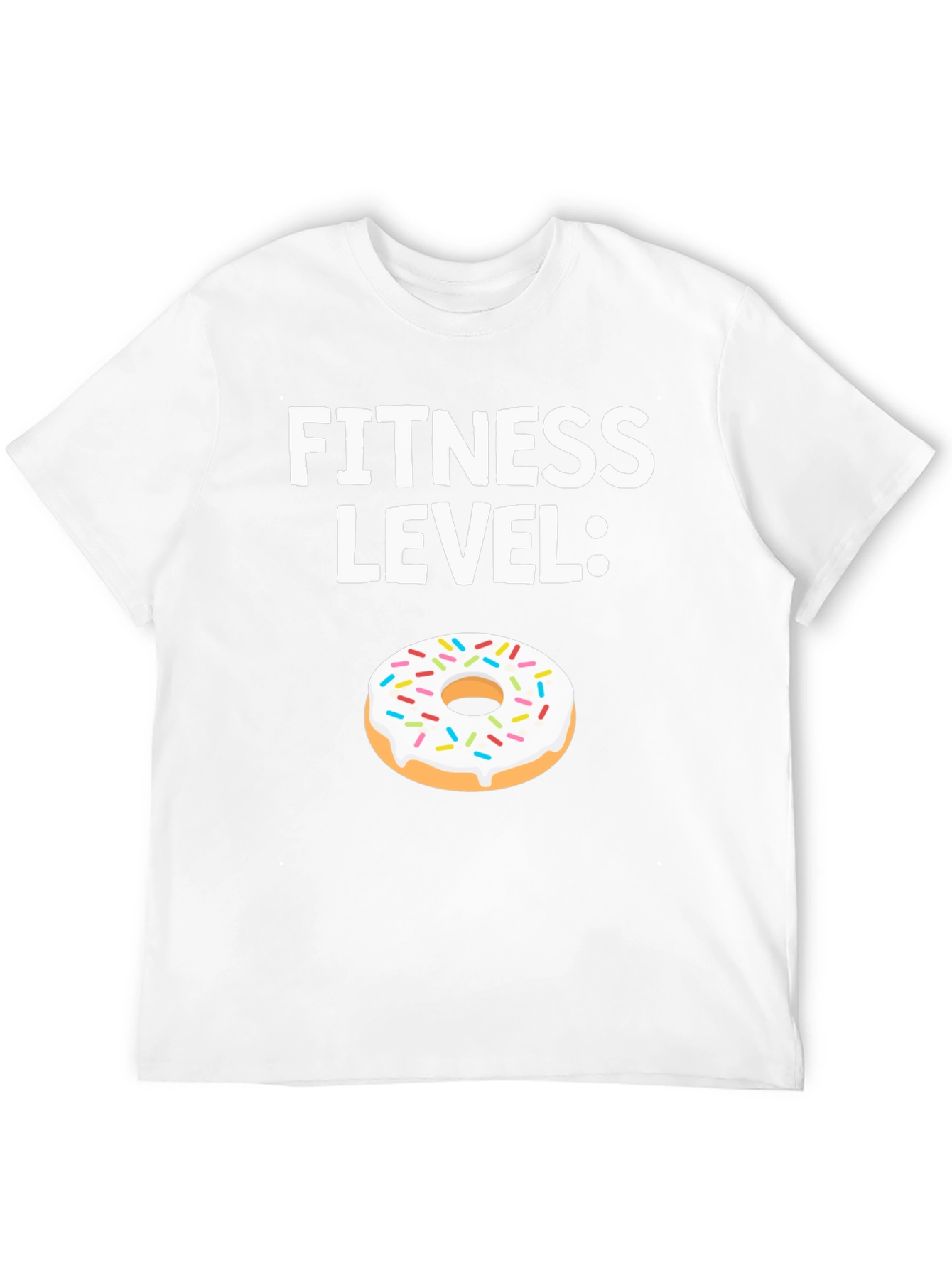 Fitness Level Donut Graphic T-Shirt