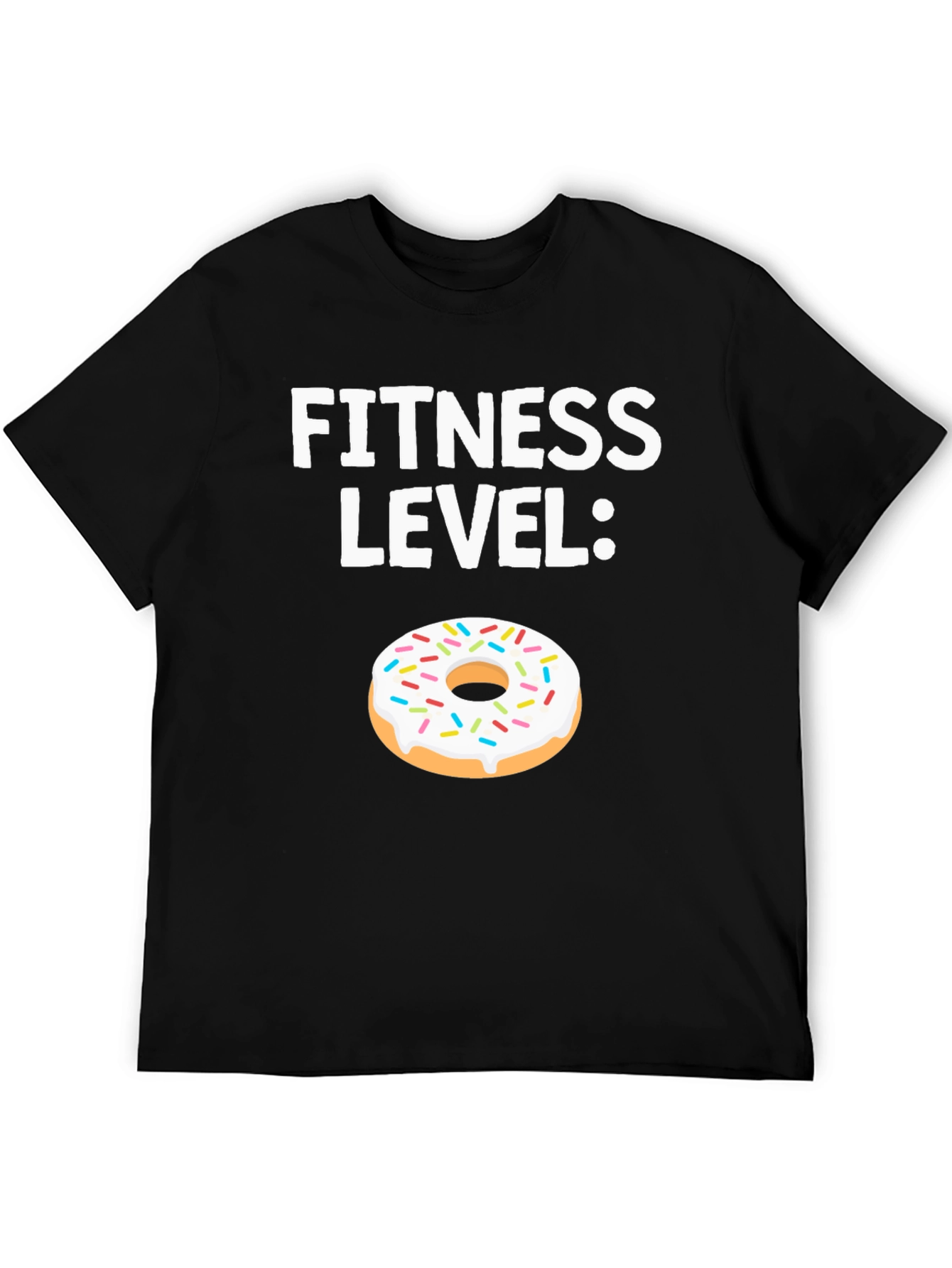 Fitness Level Donut Graphic T-Shirt