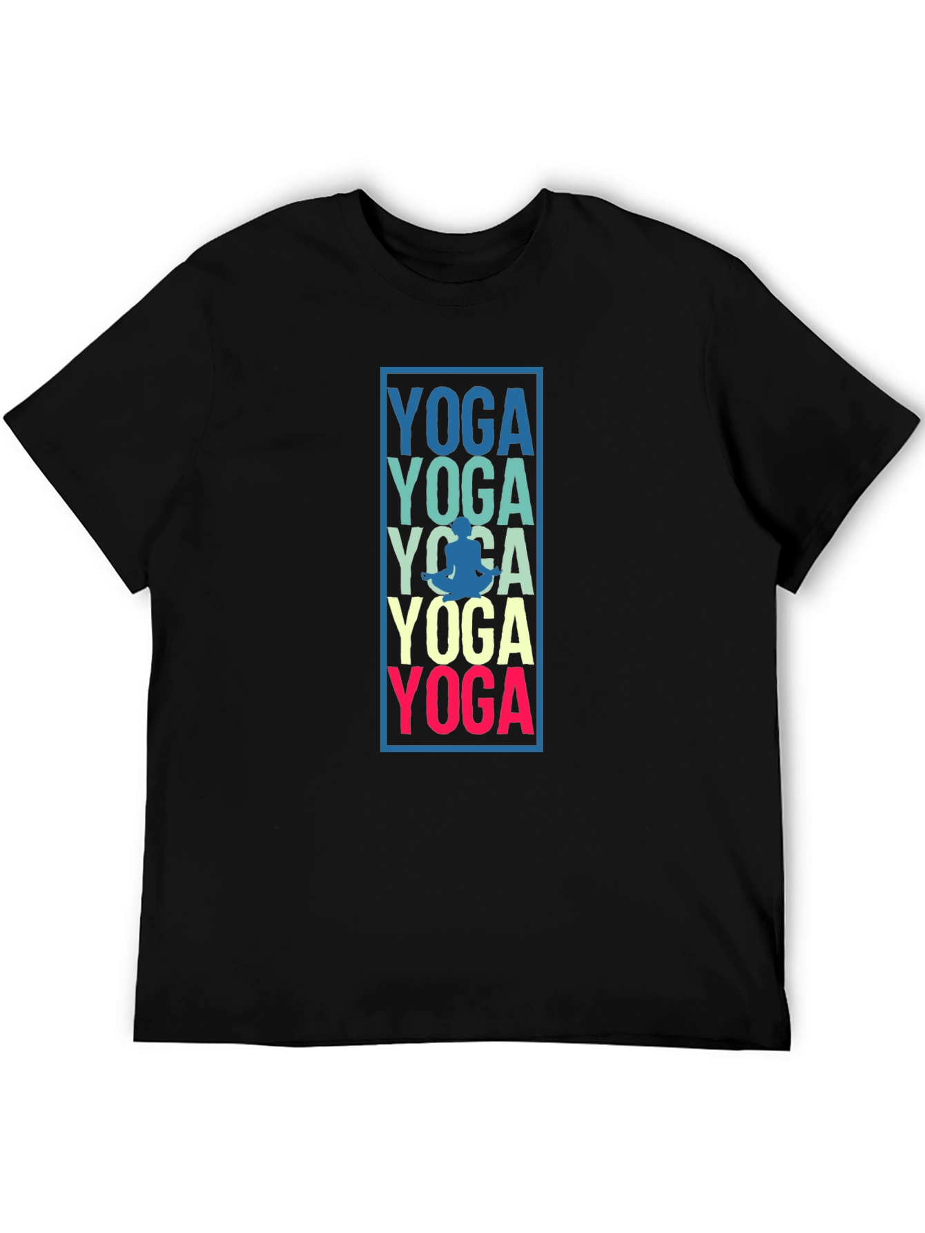 Yoga Graphic Print Mens T-Shirt