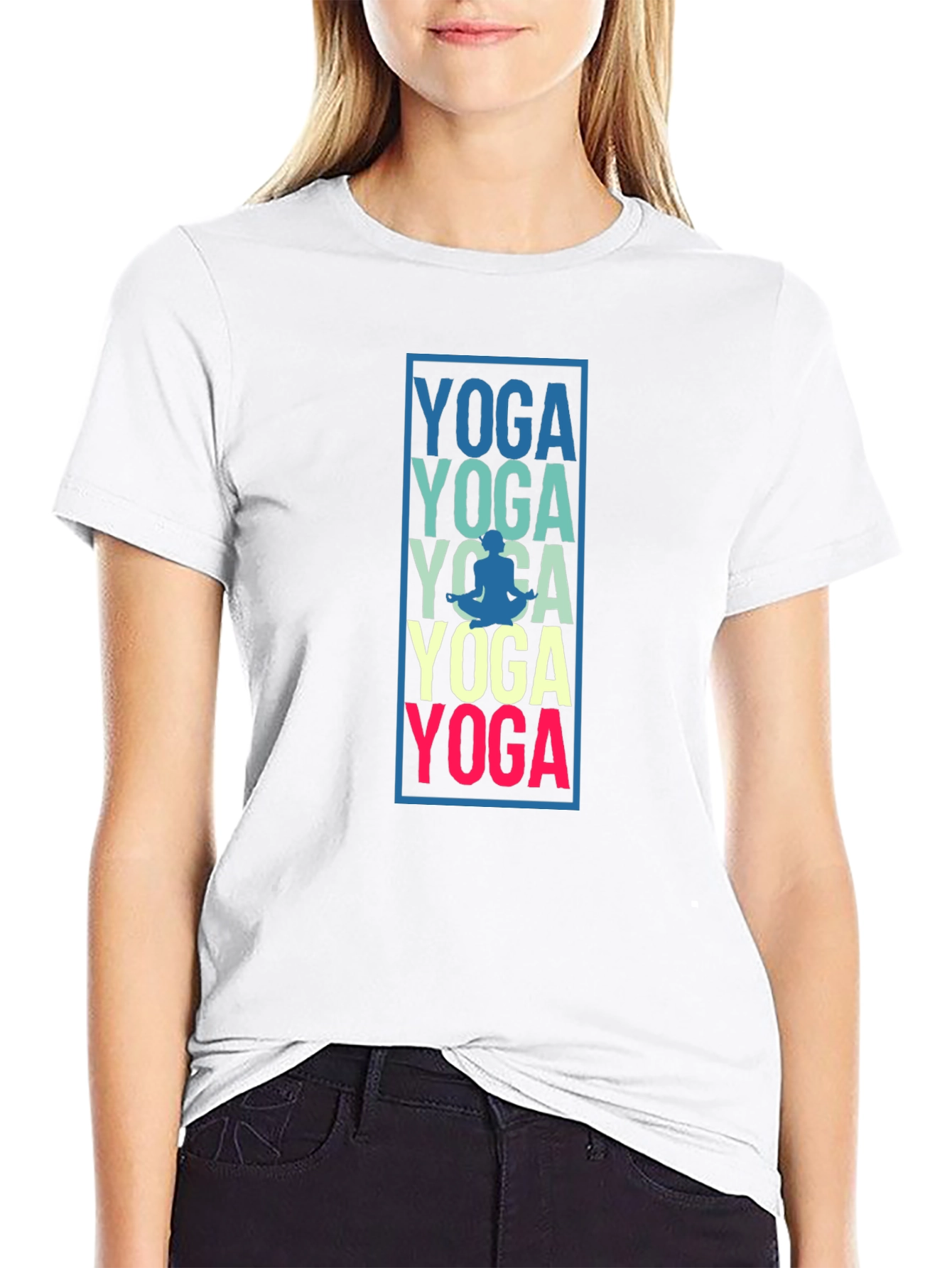 Yoga Graphic Print Mens T-Shirt