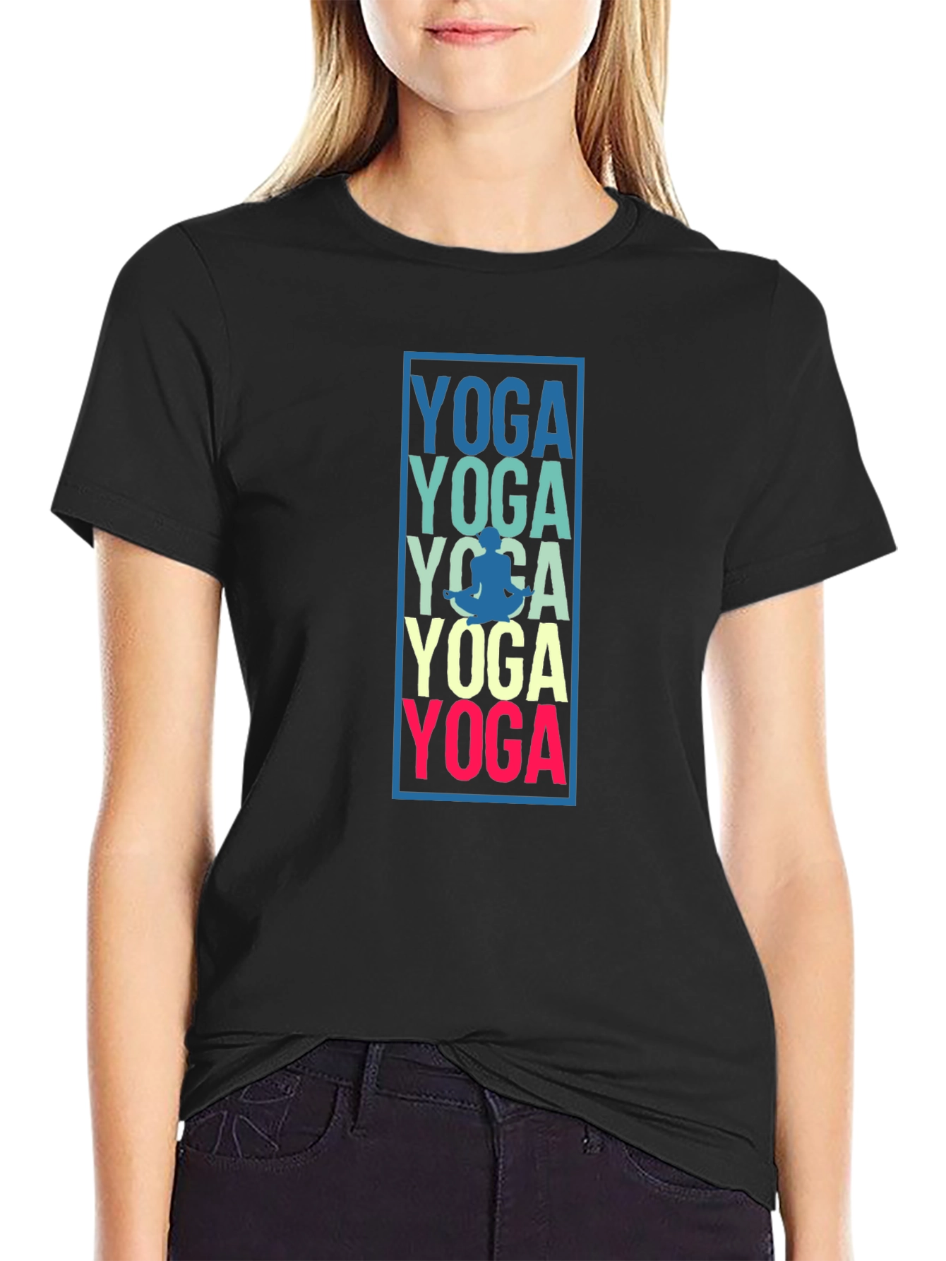 Yoga Graphic Print Mens T-Shirt