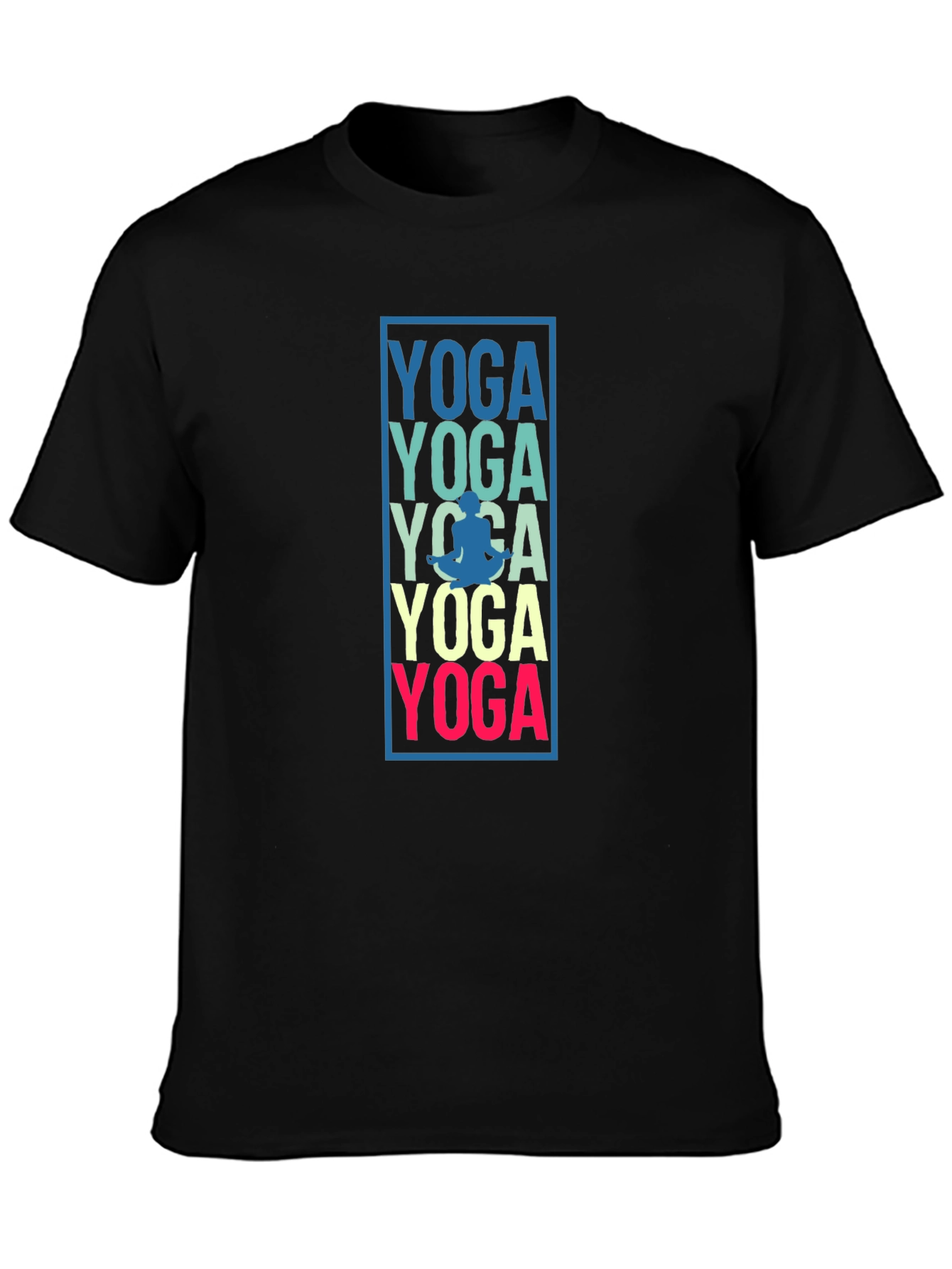 Yoga Graphic Print Mens T-Shirt