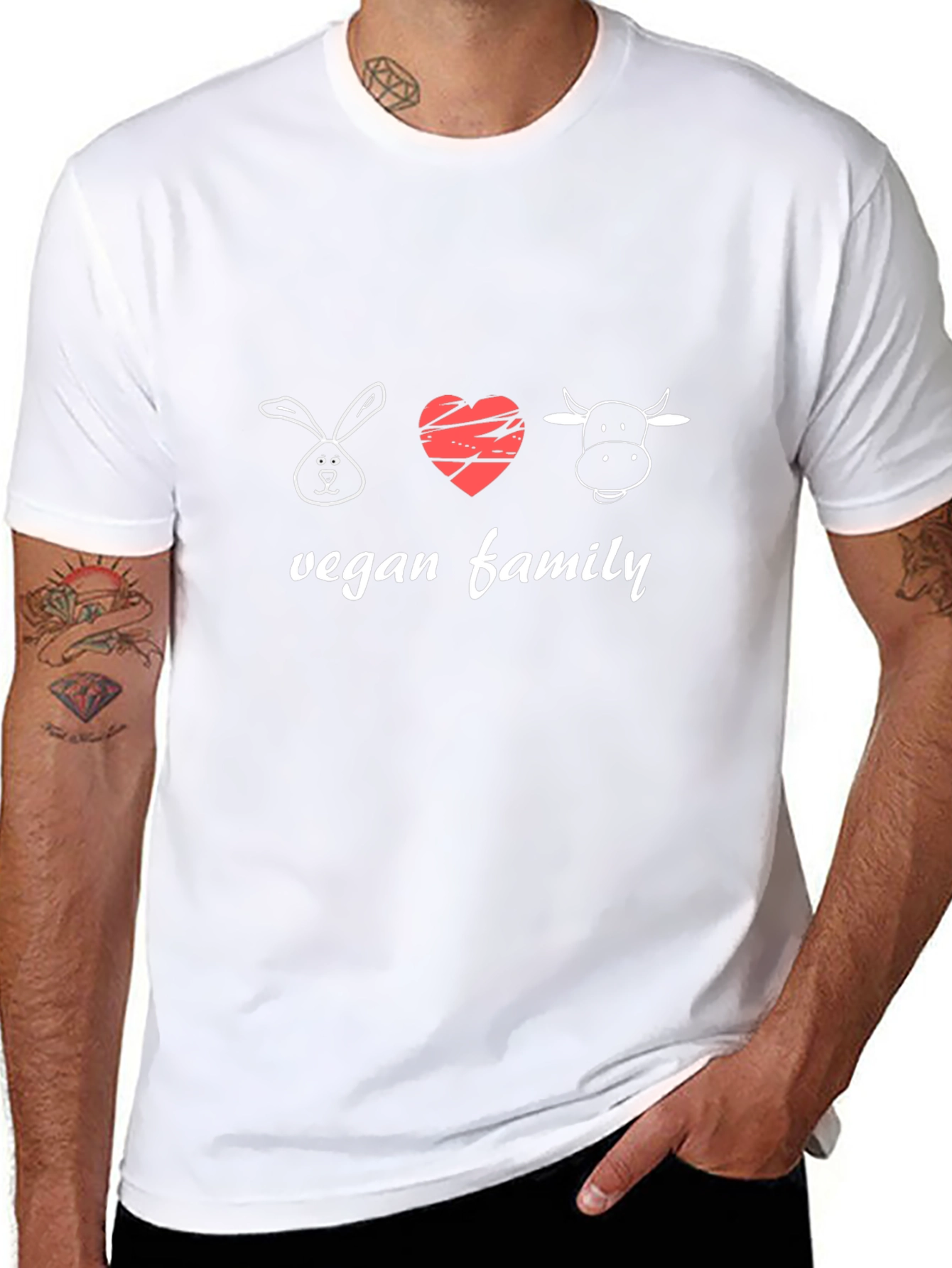 Vegan Family T-Shirt - Animal Lover Tee