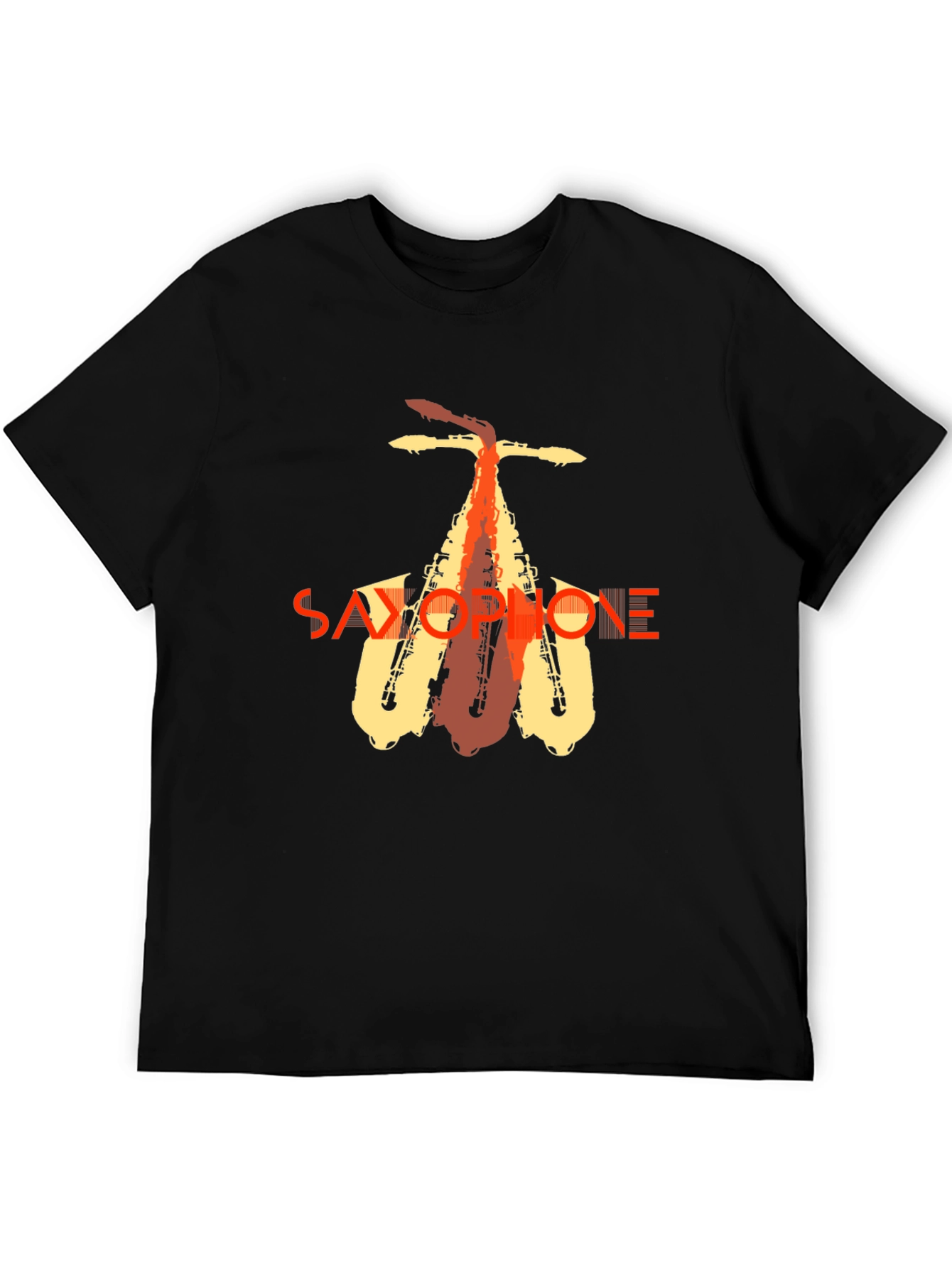 Saxophone Graphic Tee - Stylish Music Lover T-Shirt