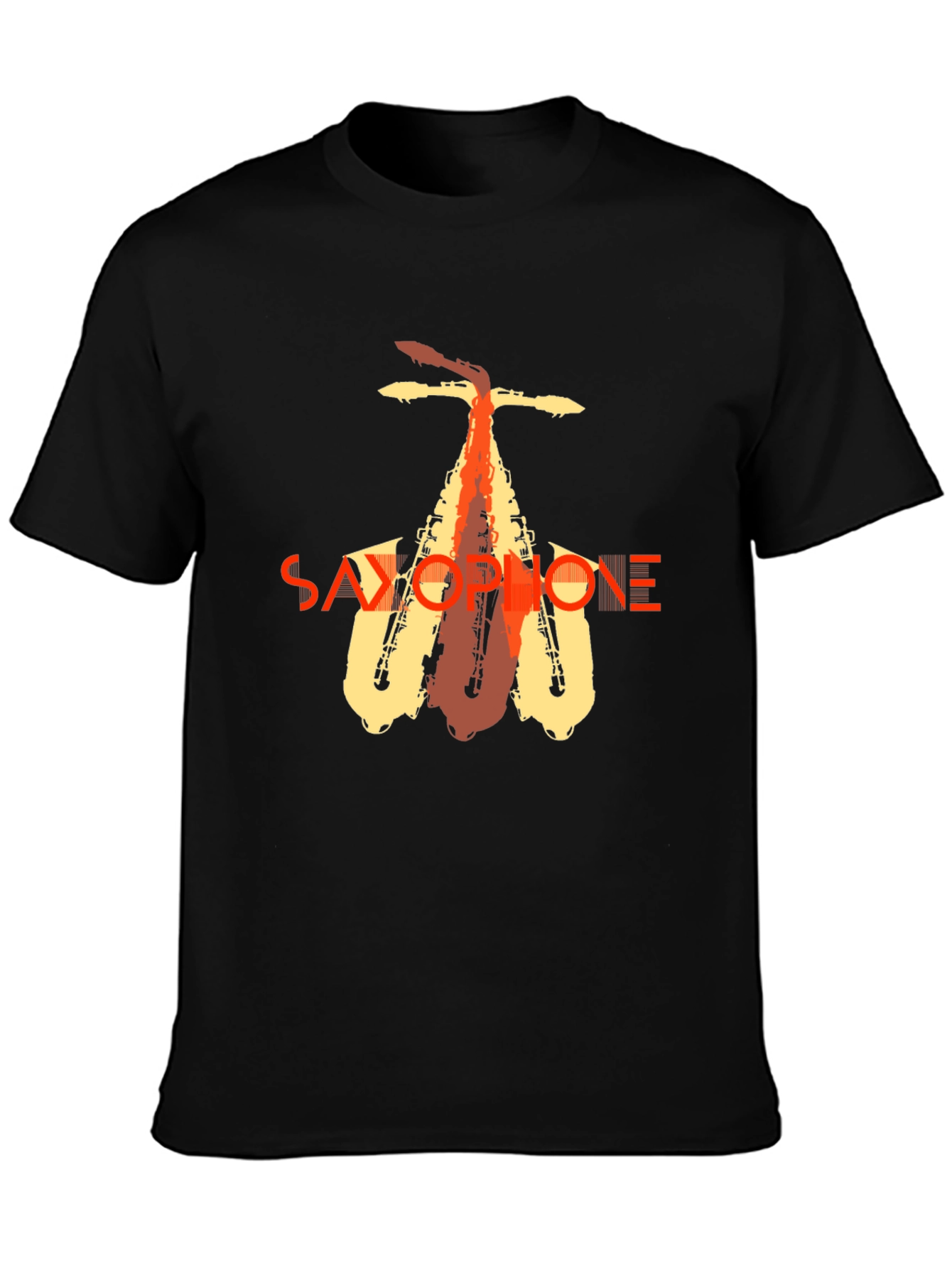 Saxophone Graphic Tee - Stylish Music Lover T-Shirt