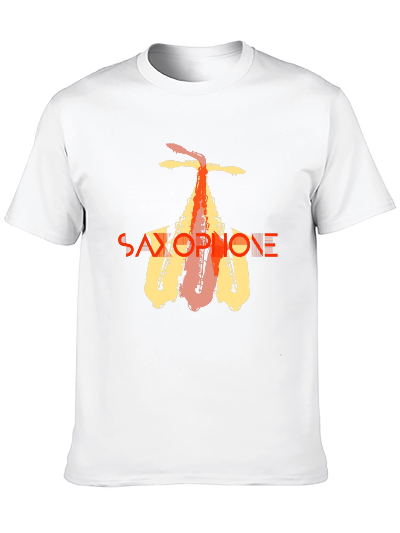 Saxophone Graphic Tee - Stylish Music Lover T-Shirt