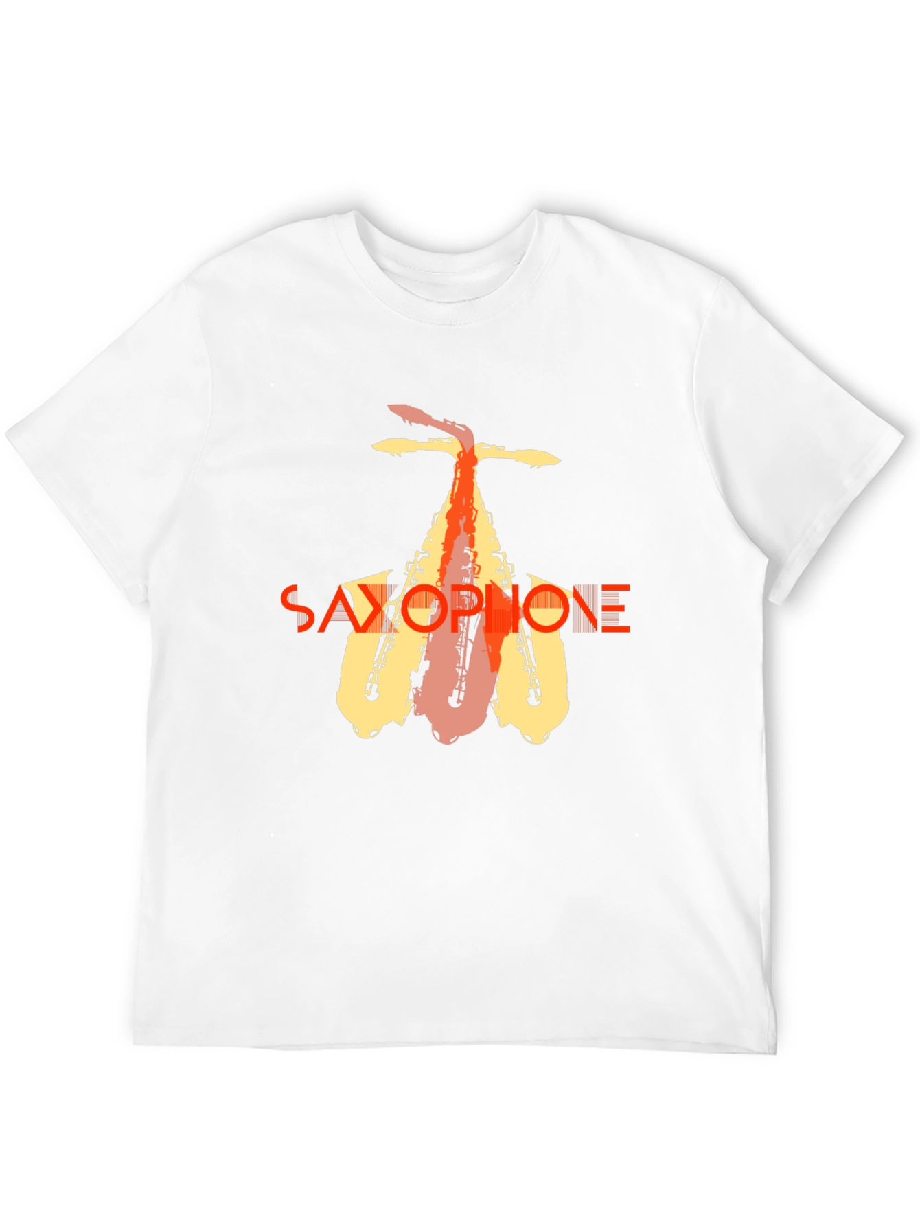 Saxophone Graphic Tee - Stylish Music Lover T-Shirt