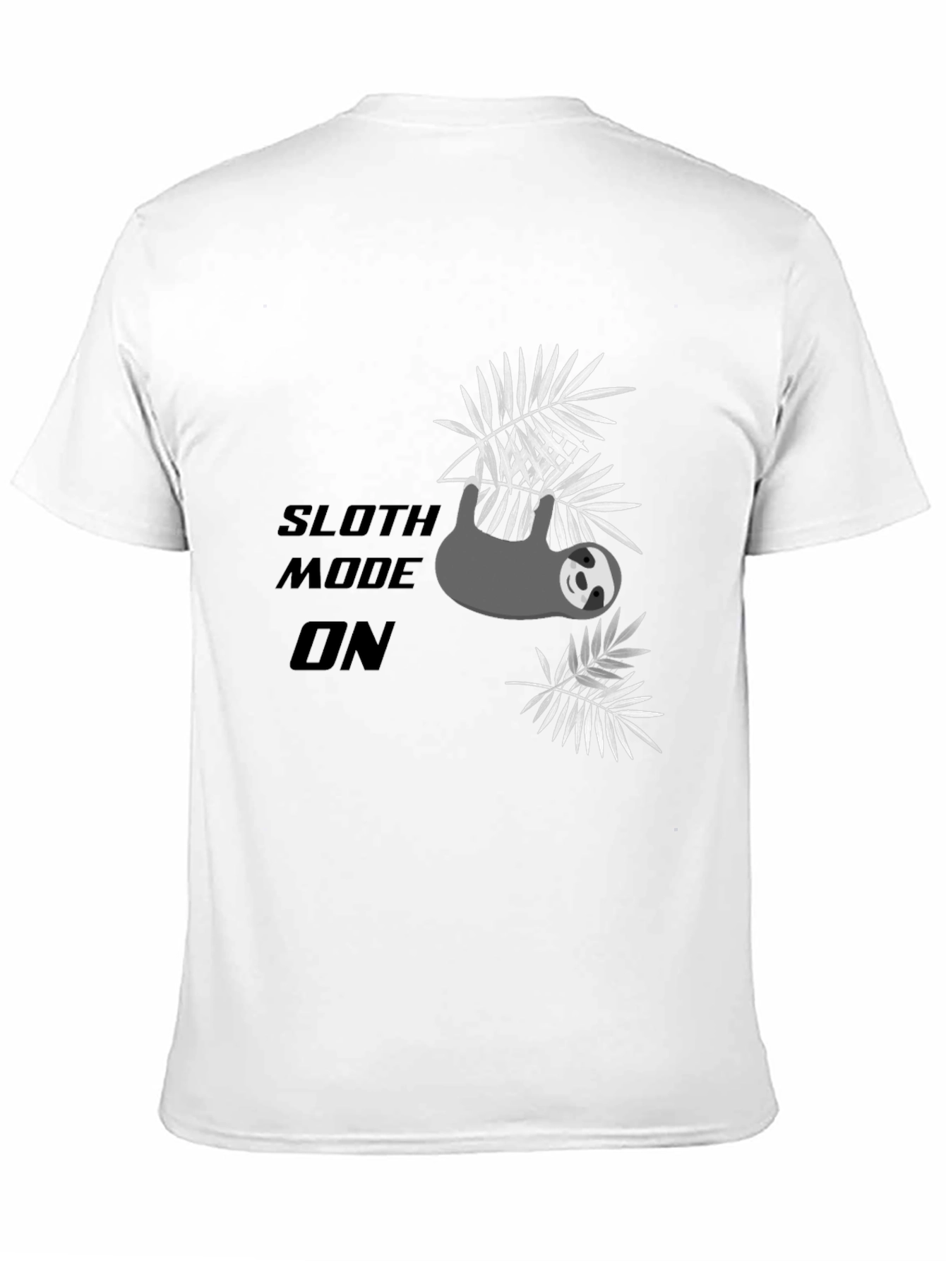 Sloth Mode On Black T-Shirt