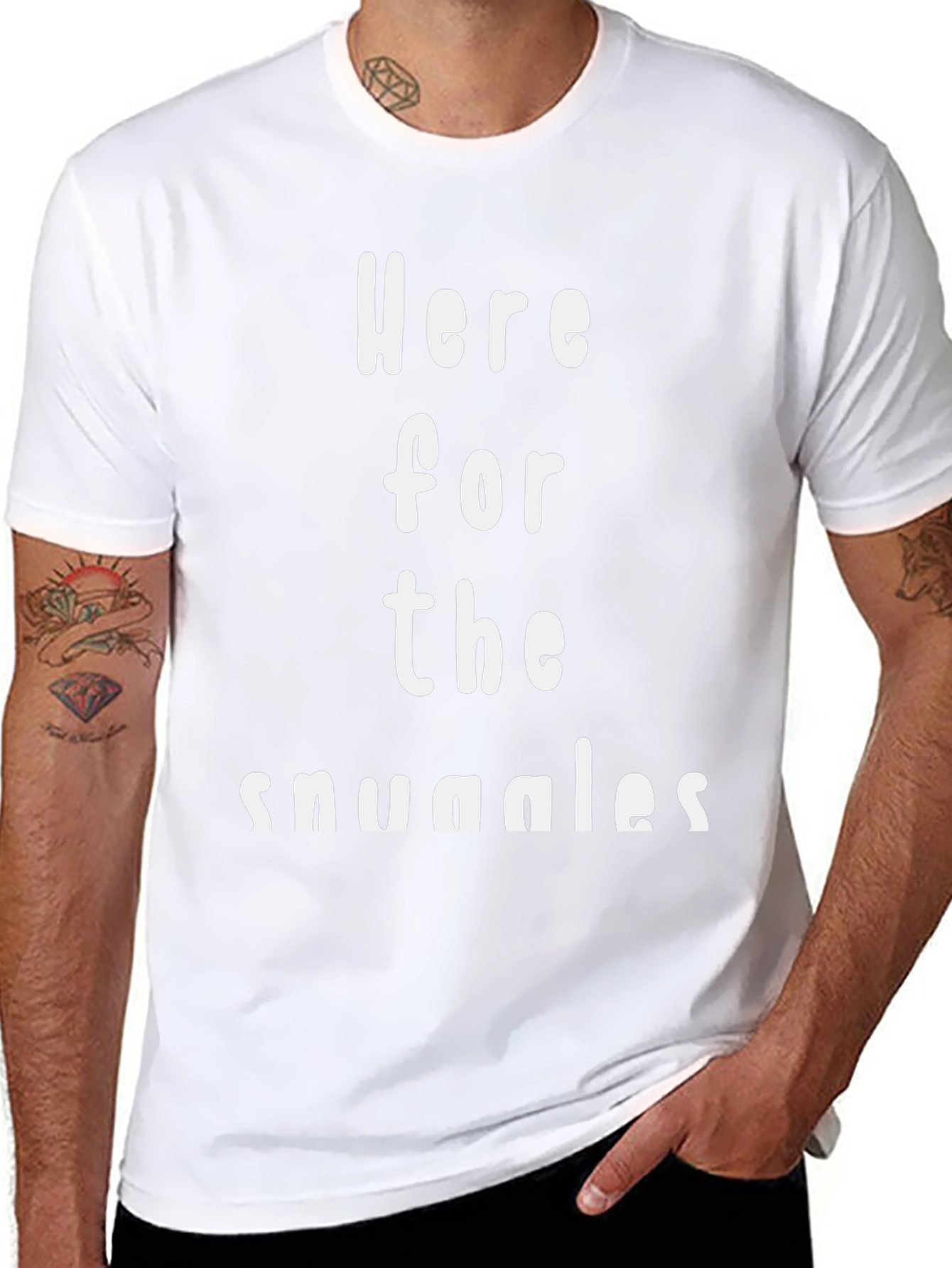 Here For The Snuggles Graphic T-Shirt
