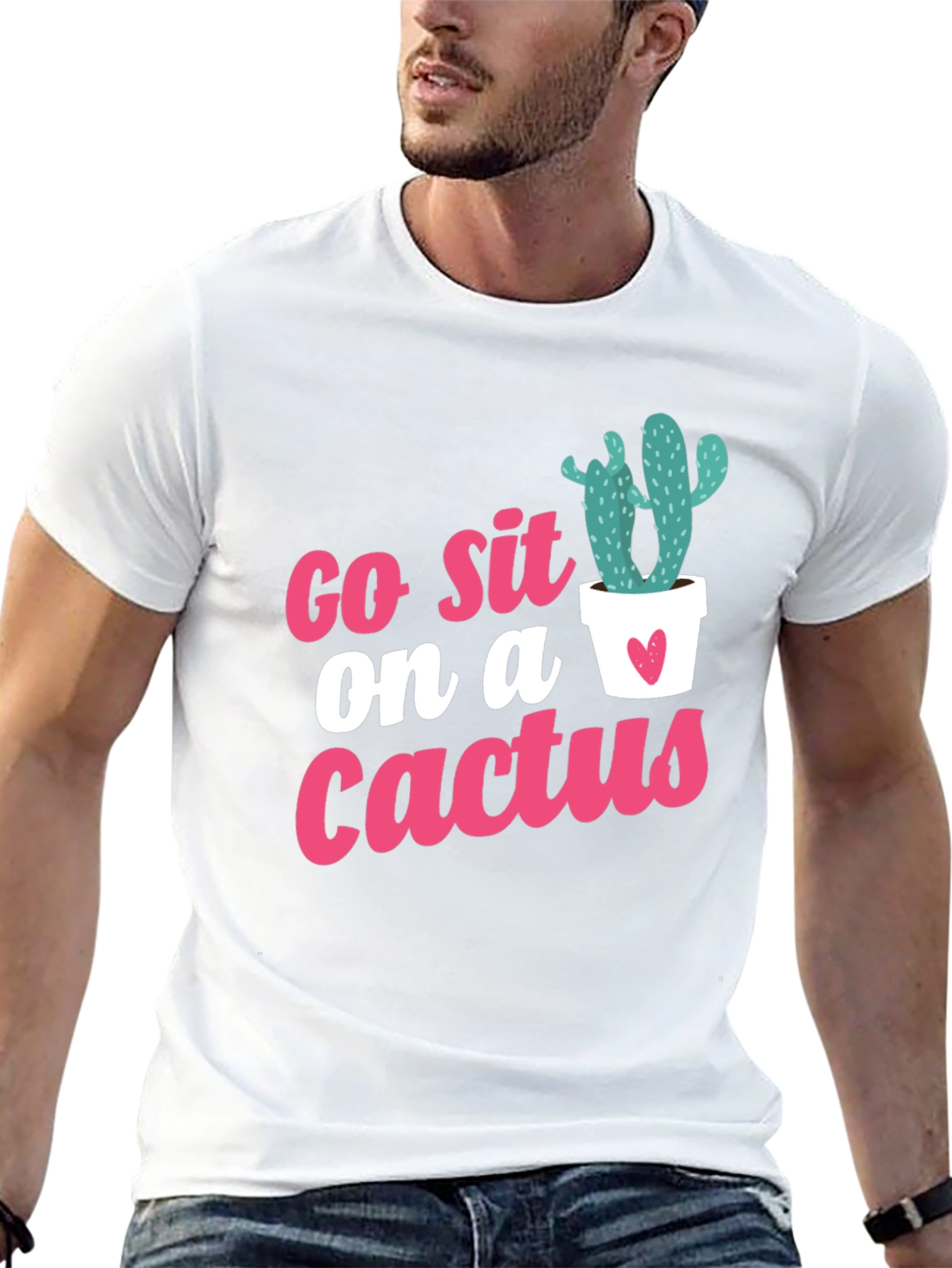 Go Sit on a Cactus Graphic Tee