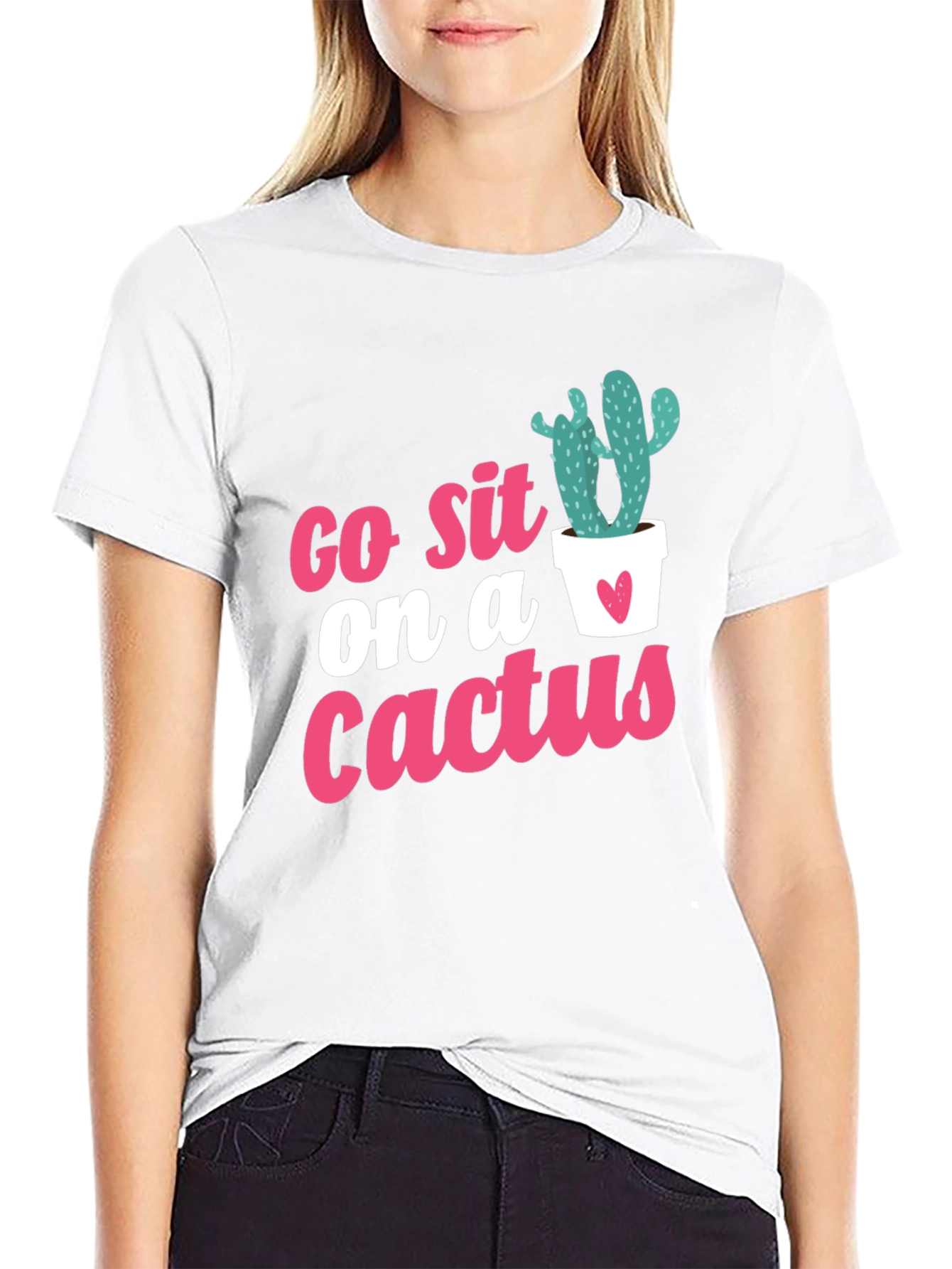 Go Sit on a Cactus Graphic Tee