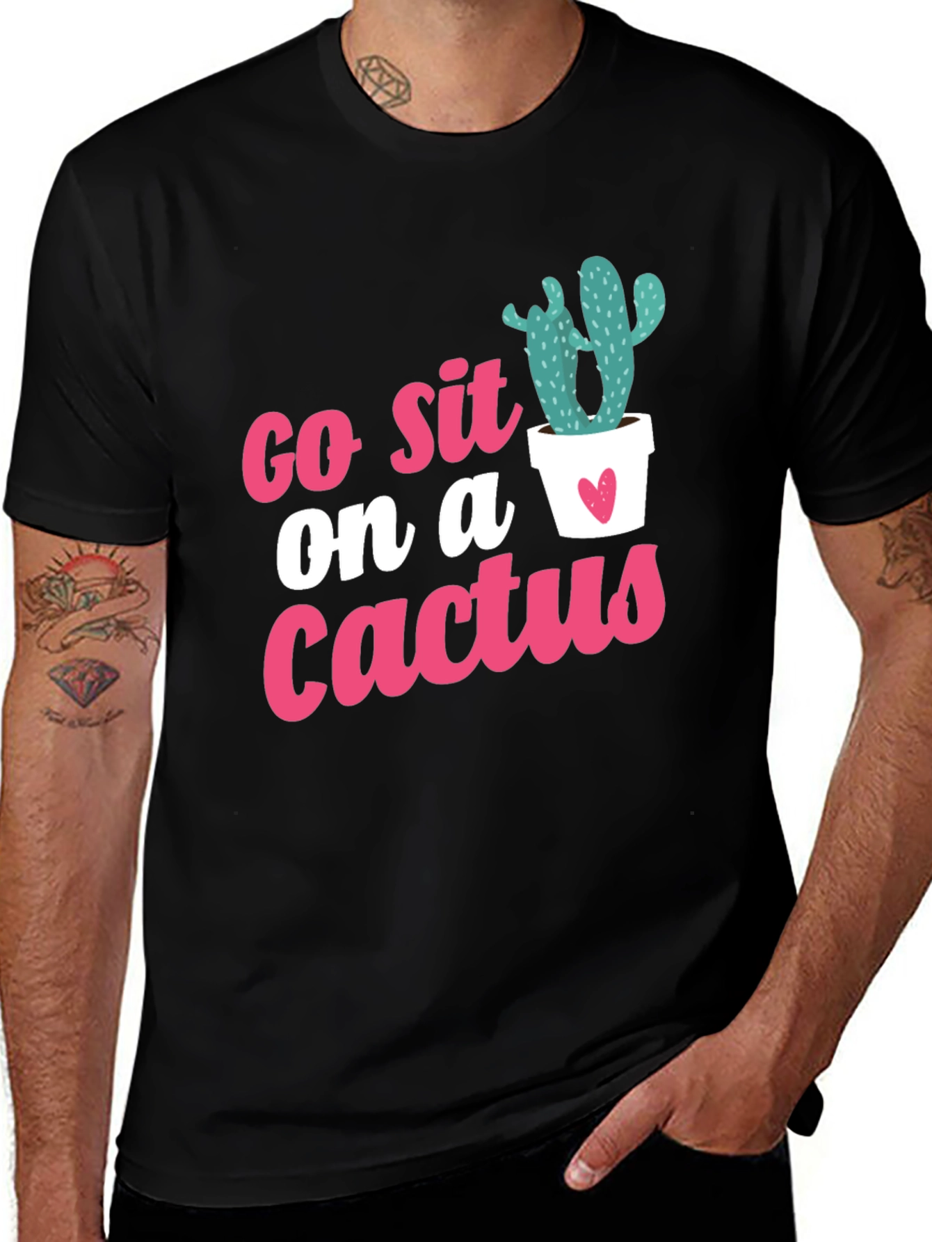 Go Sit on a Cactus Graphic Tee