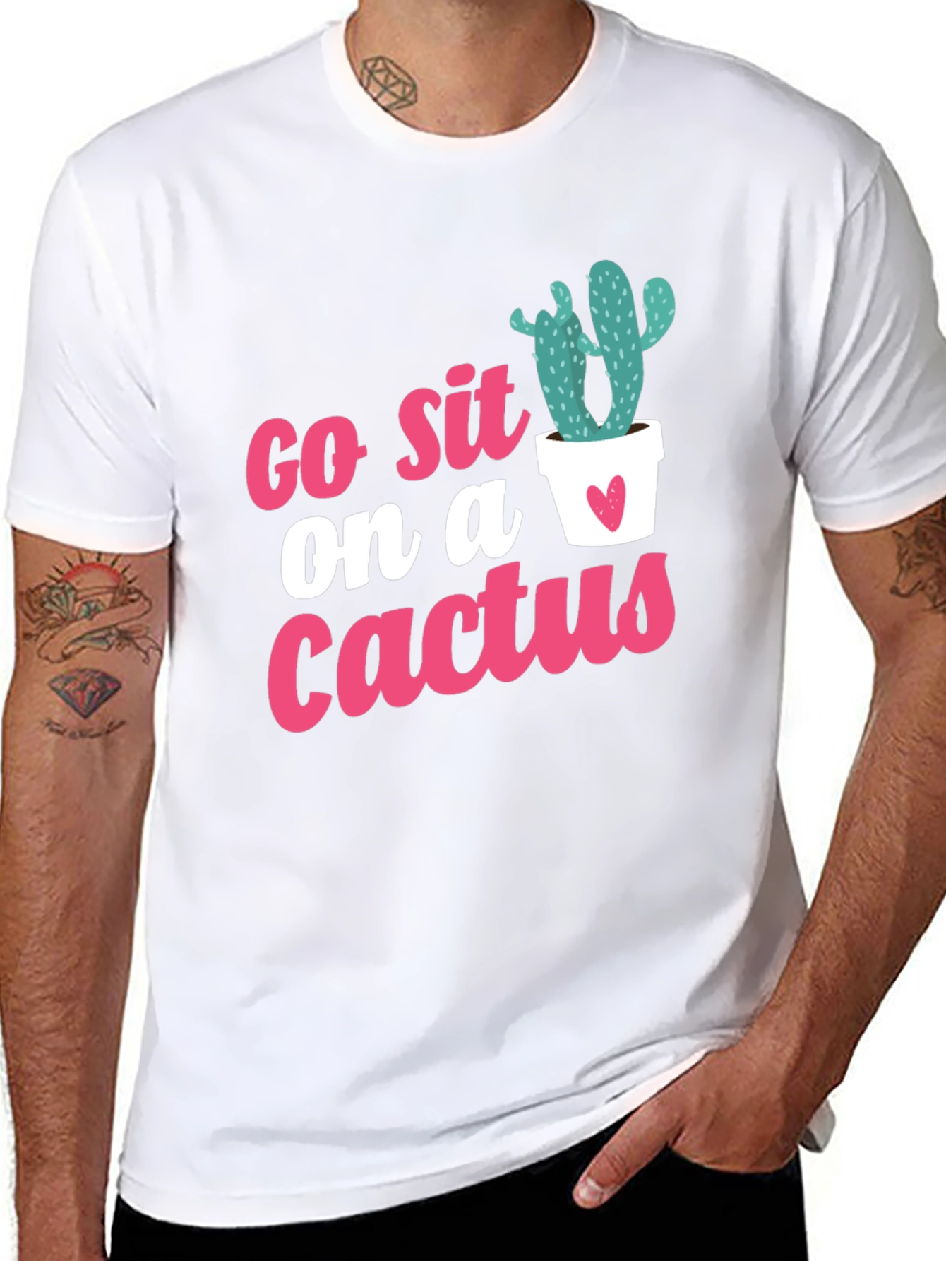 Go Sit on a Cactus Graphic Tee