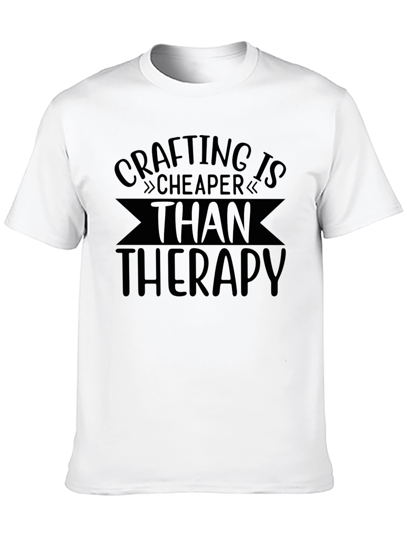 Crafting Cheaper Than Therapy Graphic Tee
