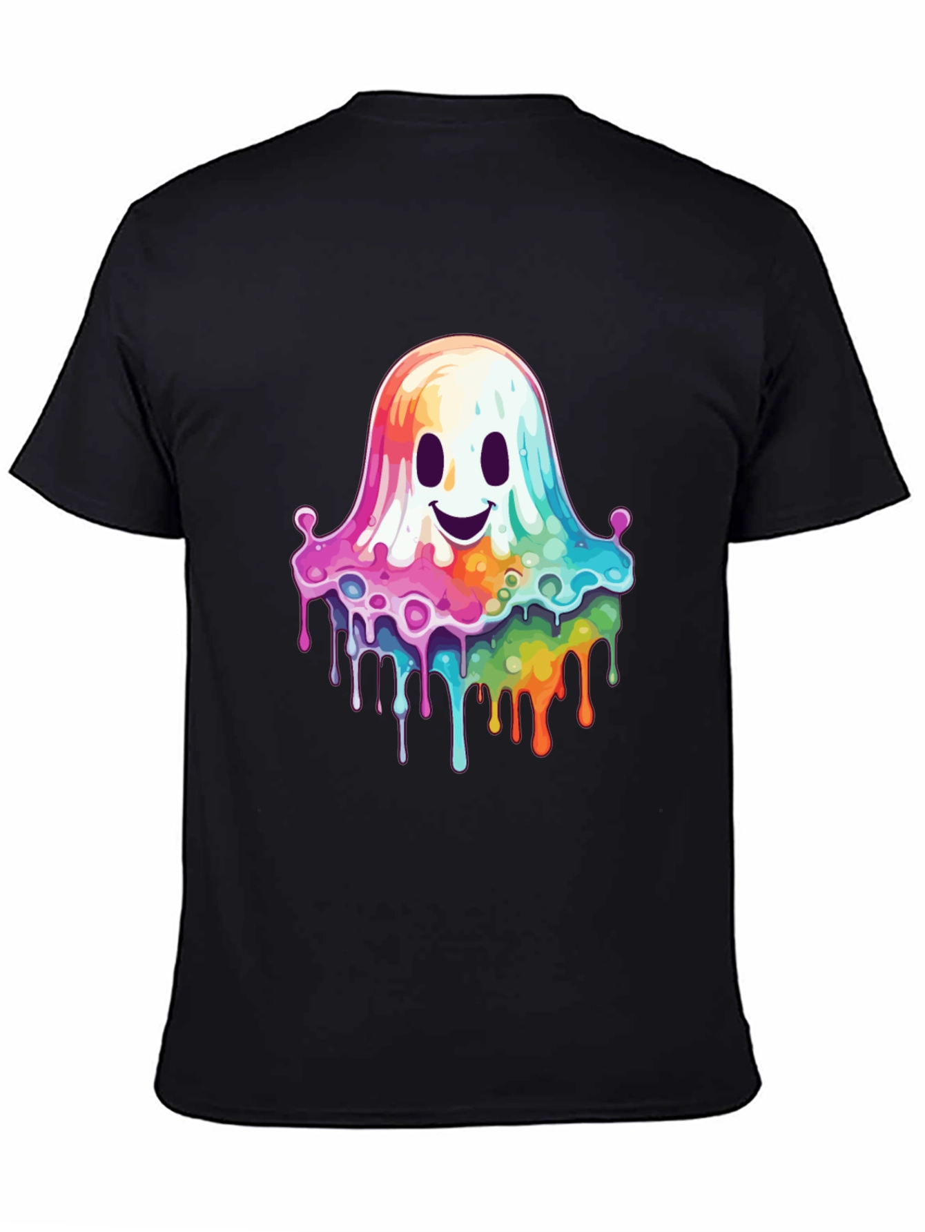 Rainbow Dripping Ghost T-Shirt