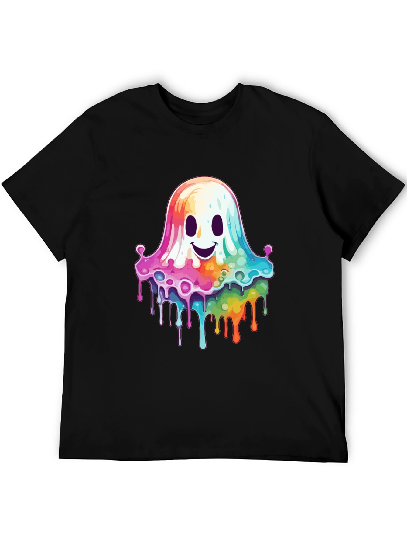 Rainbow Dripping Ghost T-Shirt
