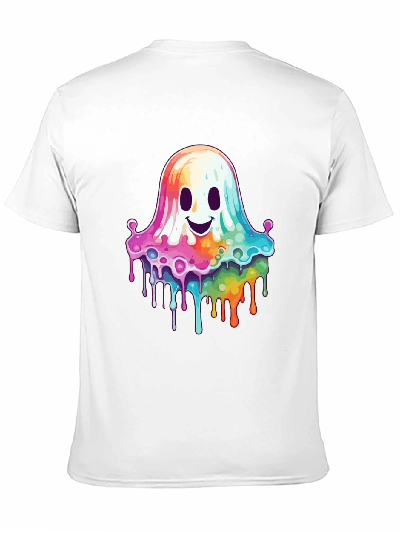 Rainbow Dripping Ghost T-Shirt