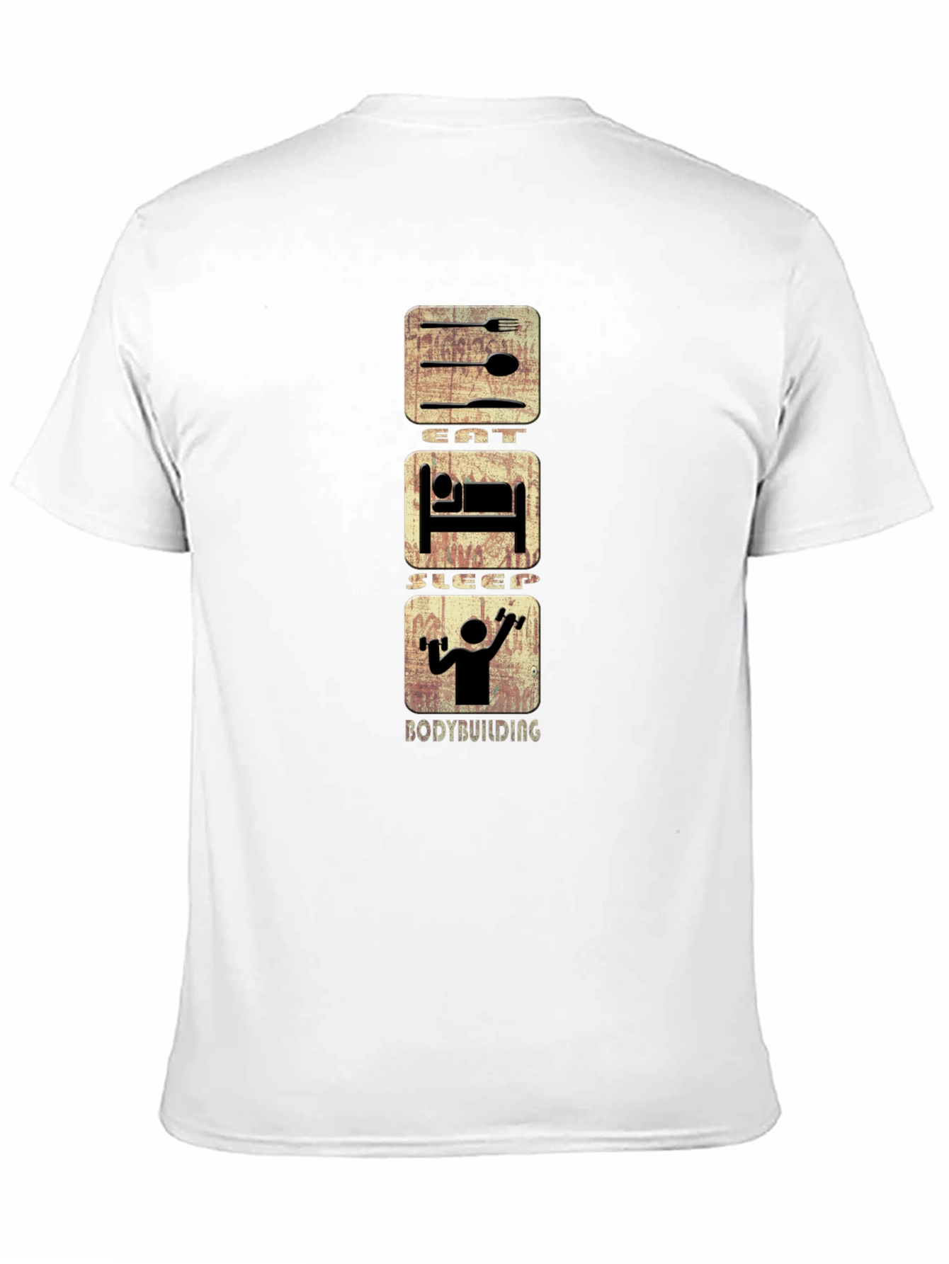 Eat Sleep Bodybuilding Graphic Tee - Black