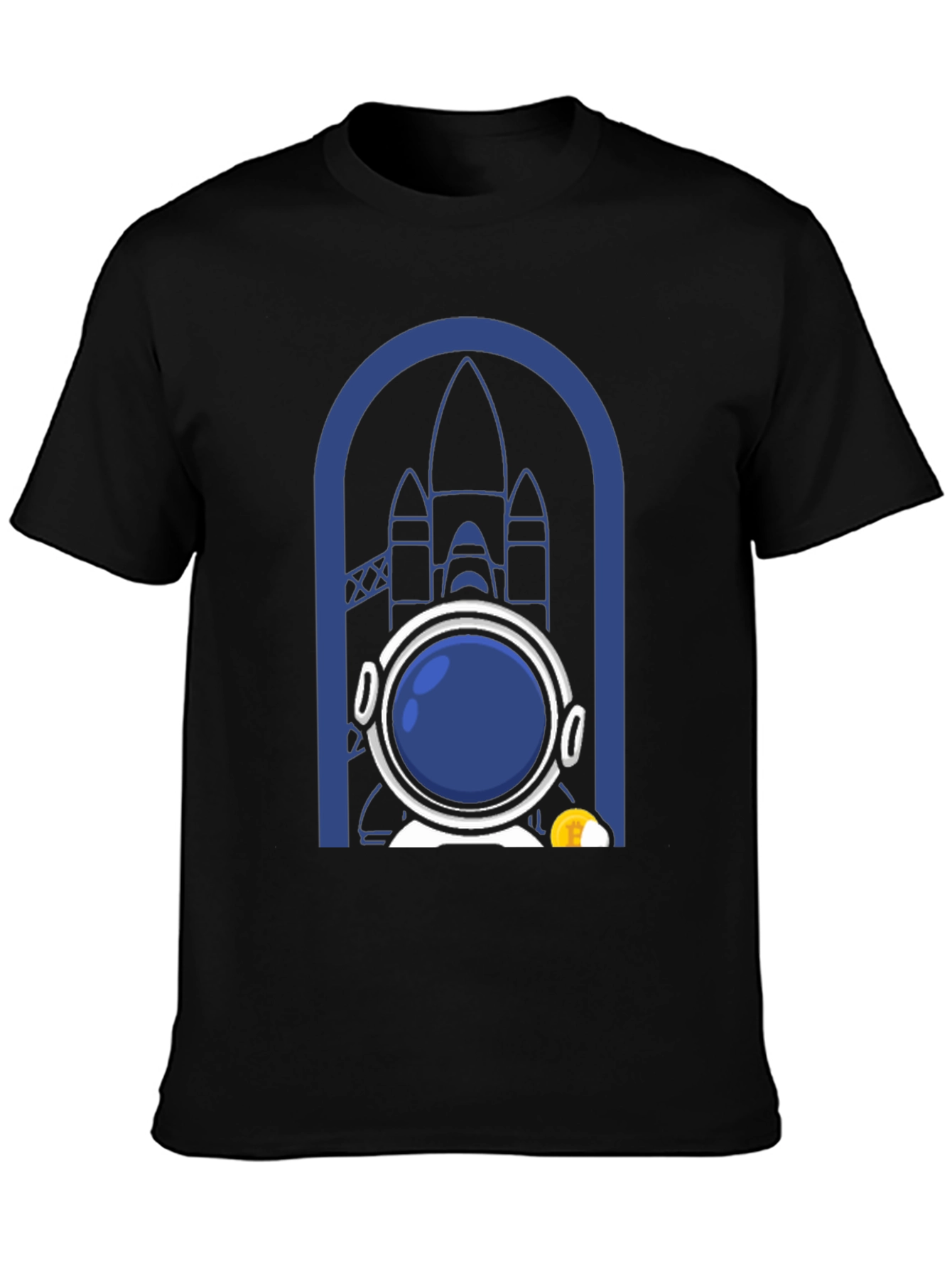 Astronaut & Rocket Graphic T-Shirt - Space Adventure Tee