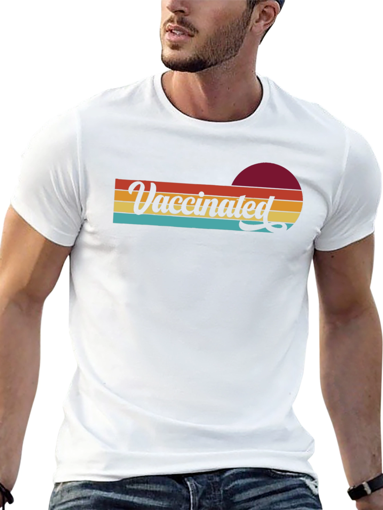 Vaccinated Retro Style T-Shirt