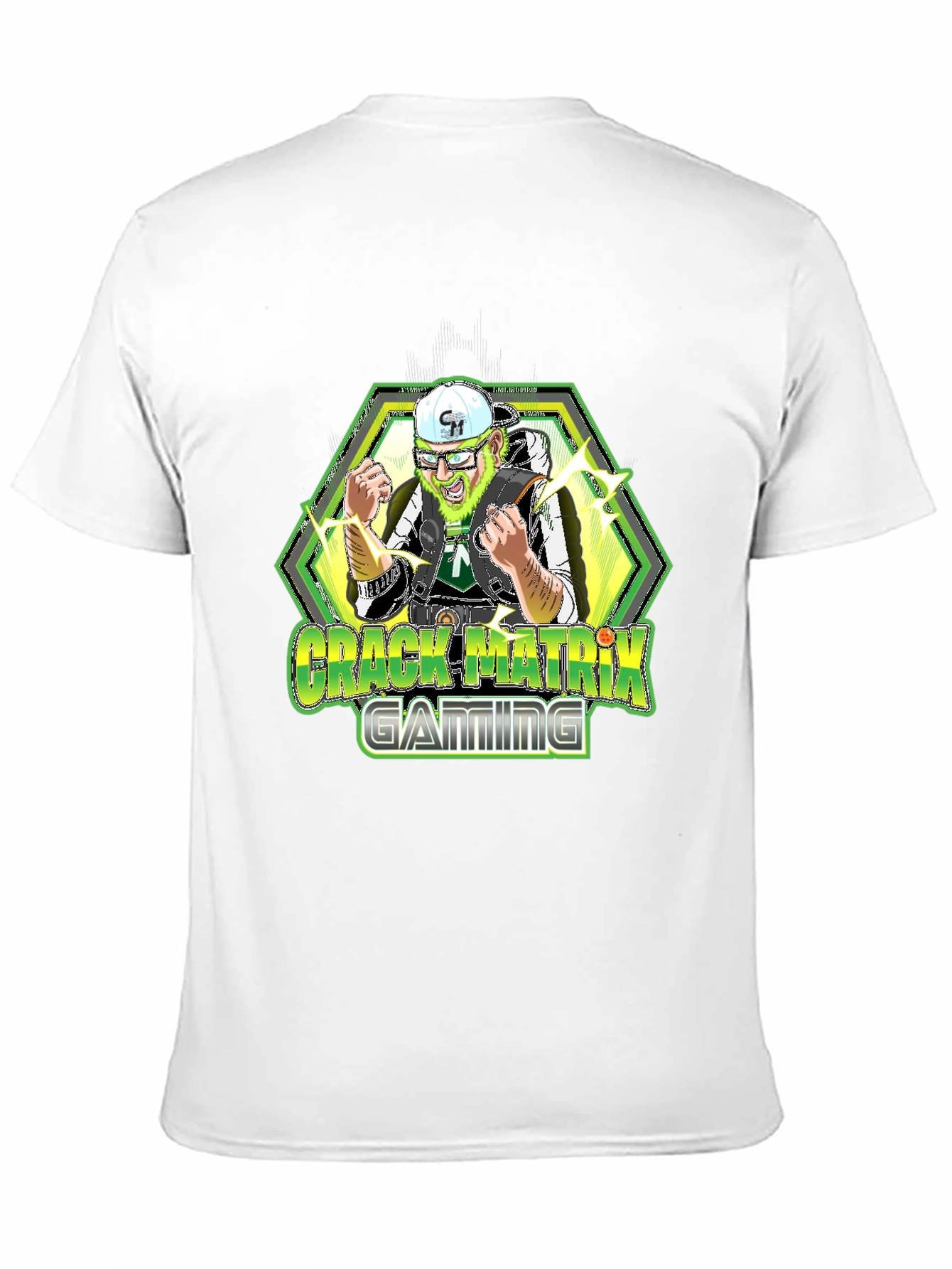 Crack Matrix Gaming Black T-Shirt
