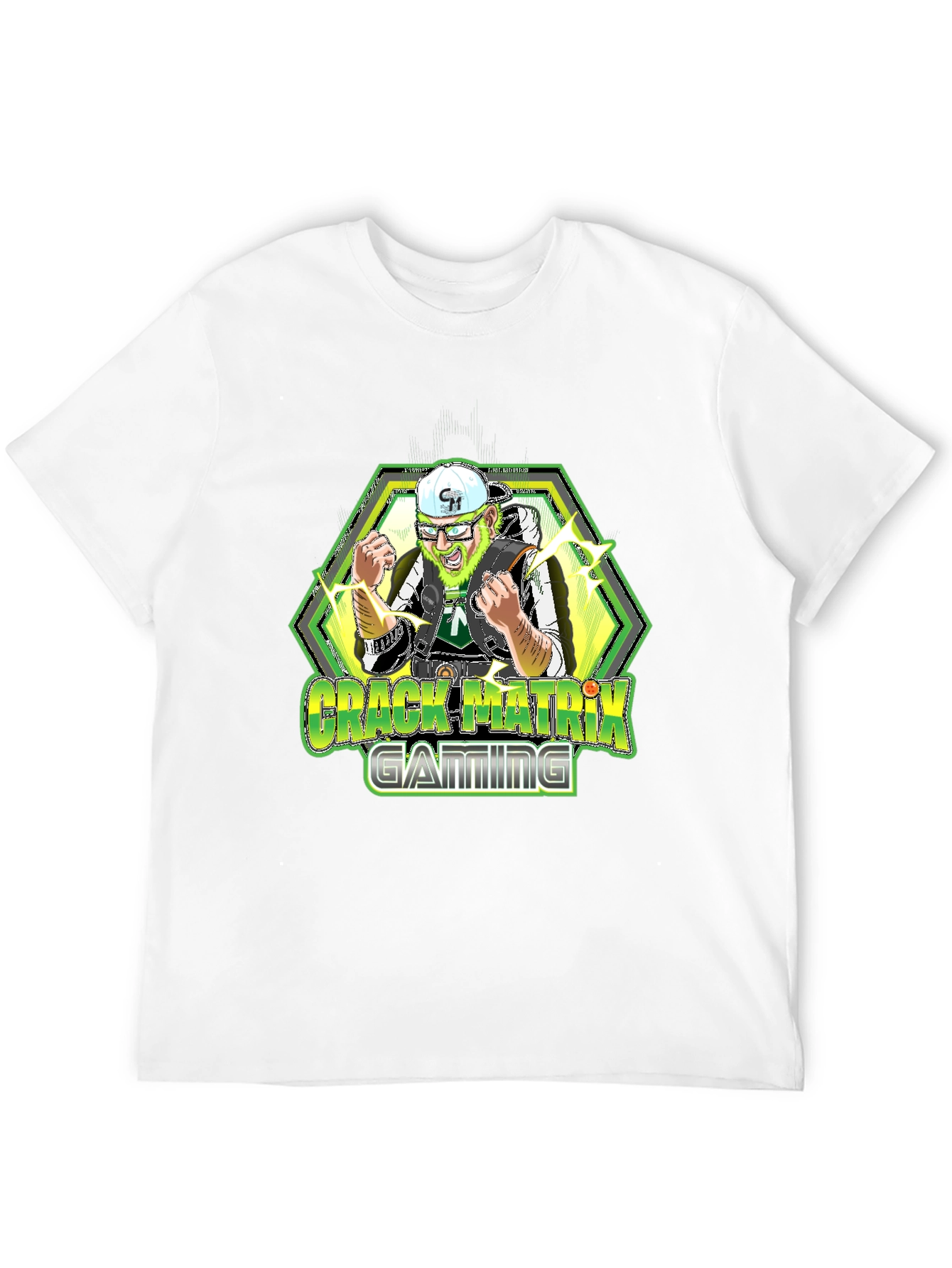 Crack Matrix Gaming Black T-Shirt