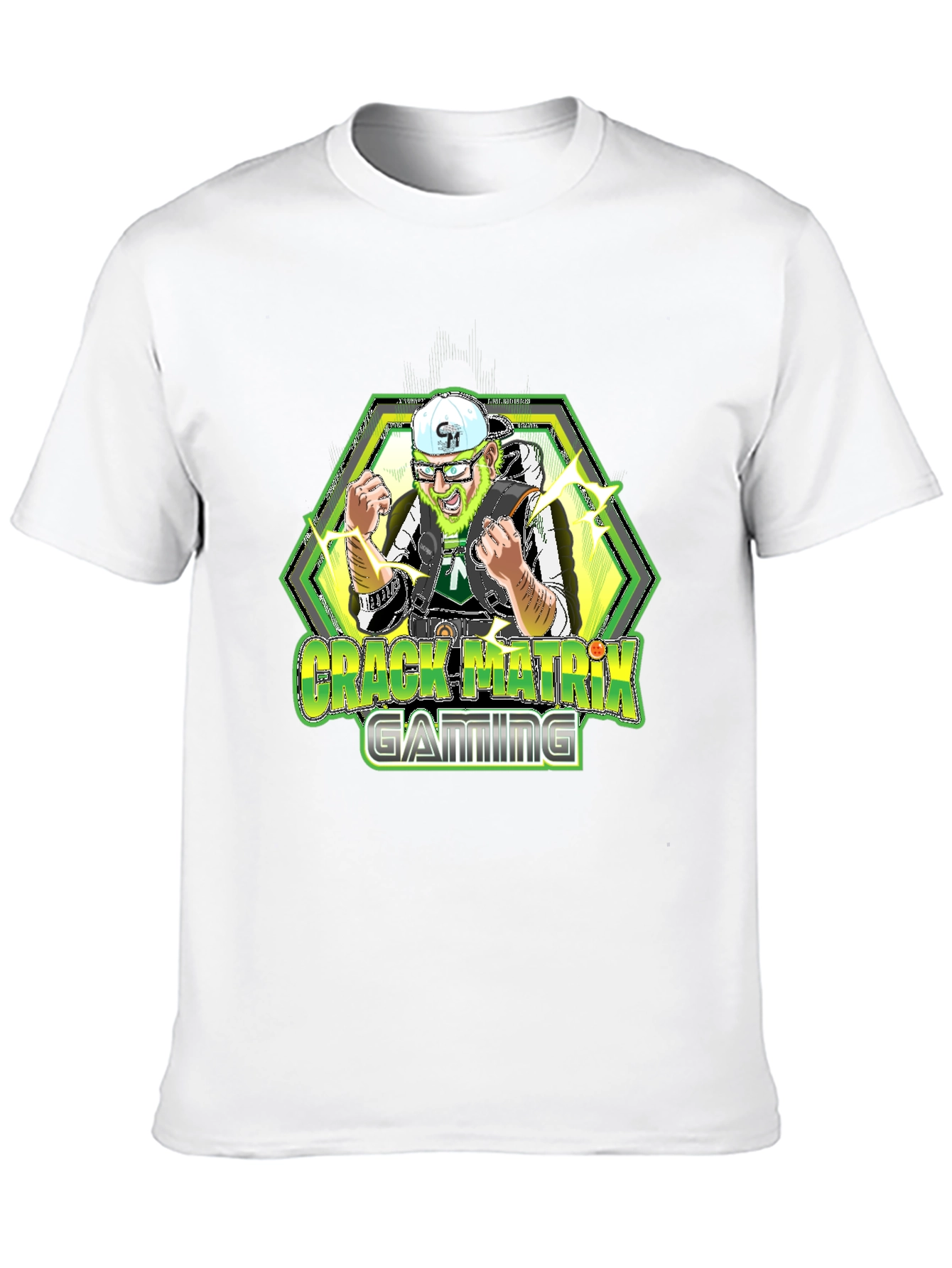 Crack Matrix Gaming Black T-Shirt