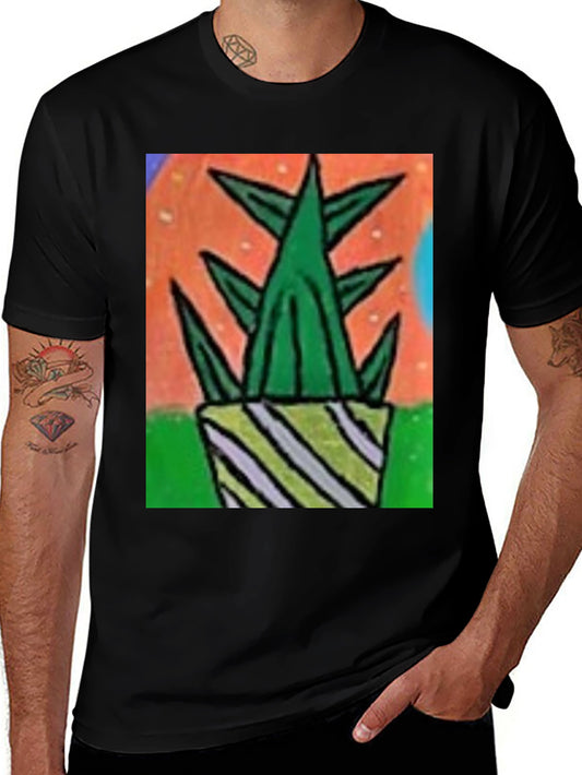 Abstract Cactus Potted T-Shirt