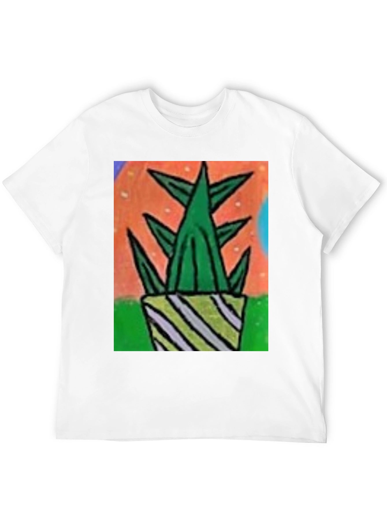 Abstract Cactus Potted T-Shirt